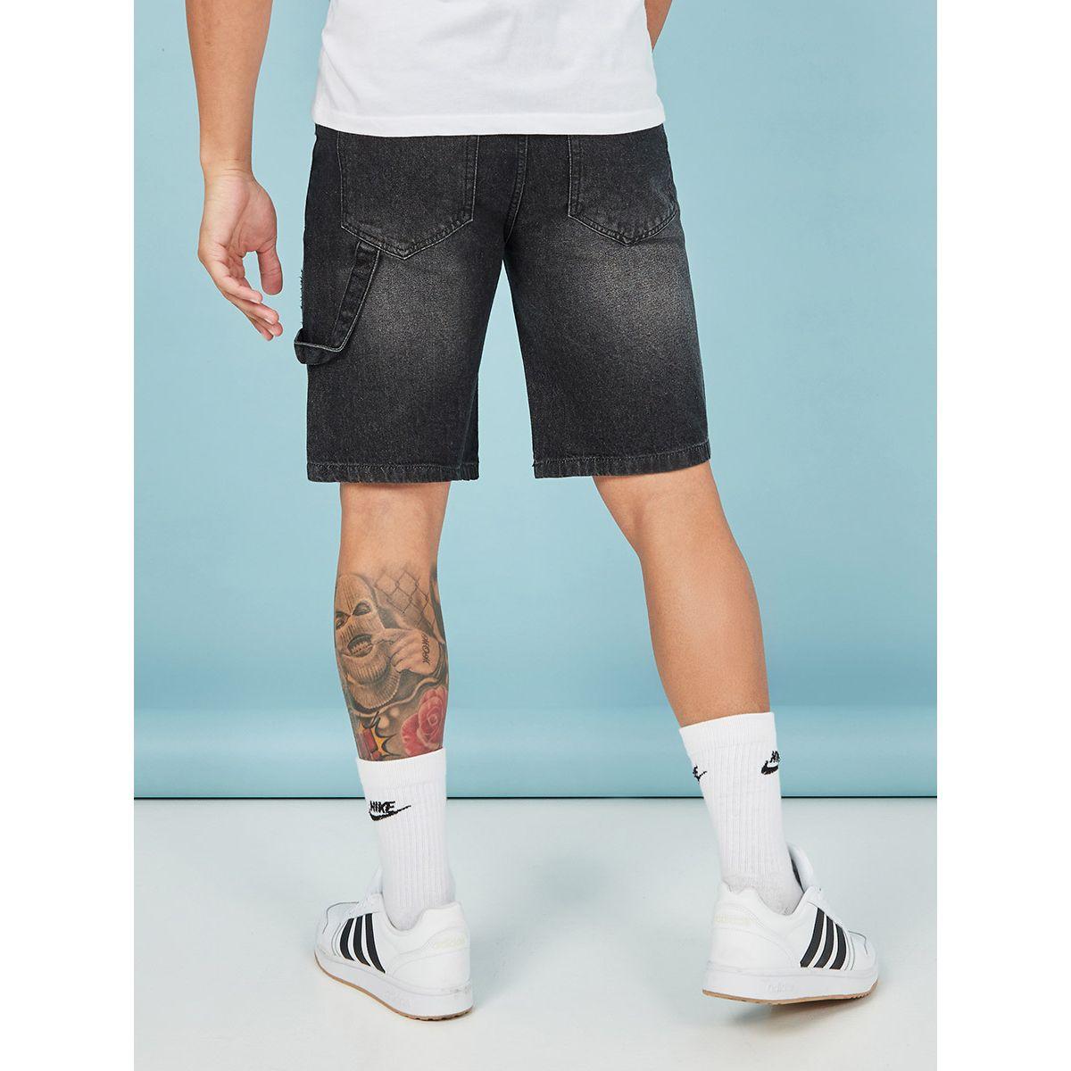 شورت دنيم بقصة عادية من ريد تايب-men-clothing-bottoms-shorts-image-4