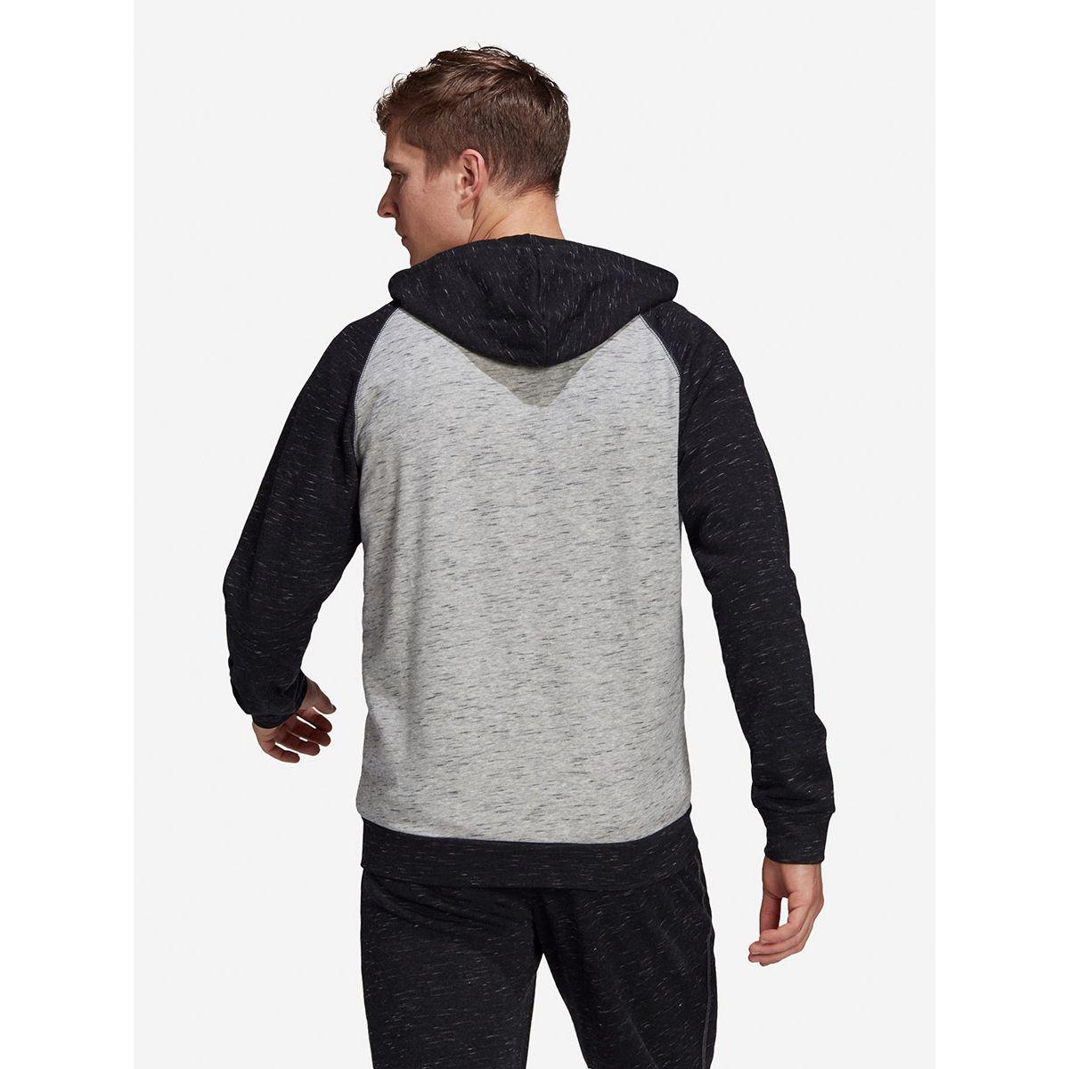 Adidas Melange Print Full Zip Hooded Jacket-men-winterwear-hoodiesandsweatshirts-image-2