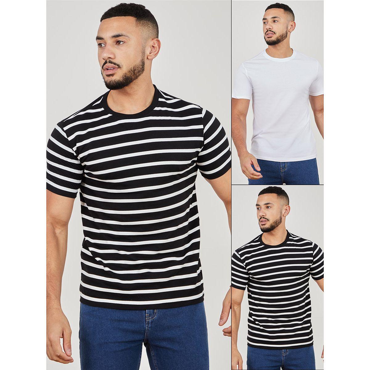 مجموعة من 2 تيشيرت مخطط من ستايلي-men-clothing-tshirtsandpolos-tshirts-image-1
