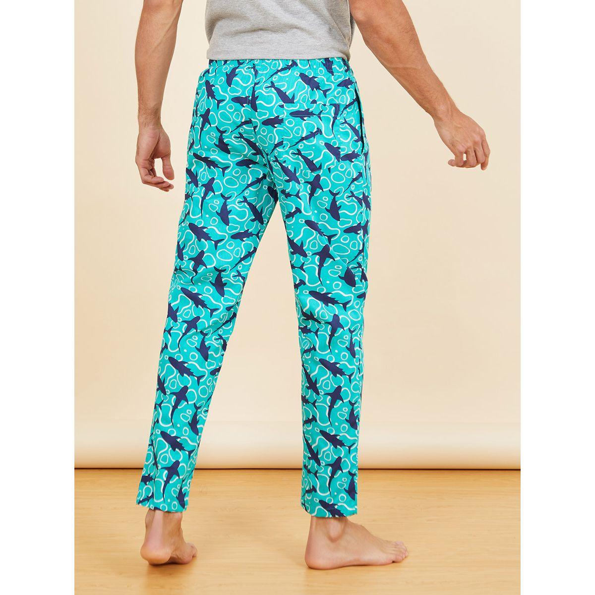 Styli Shark Print Cotton Straight Fit Pyjama-men-clothing-nightwear-pyjamaandshorts-image-4
