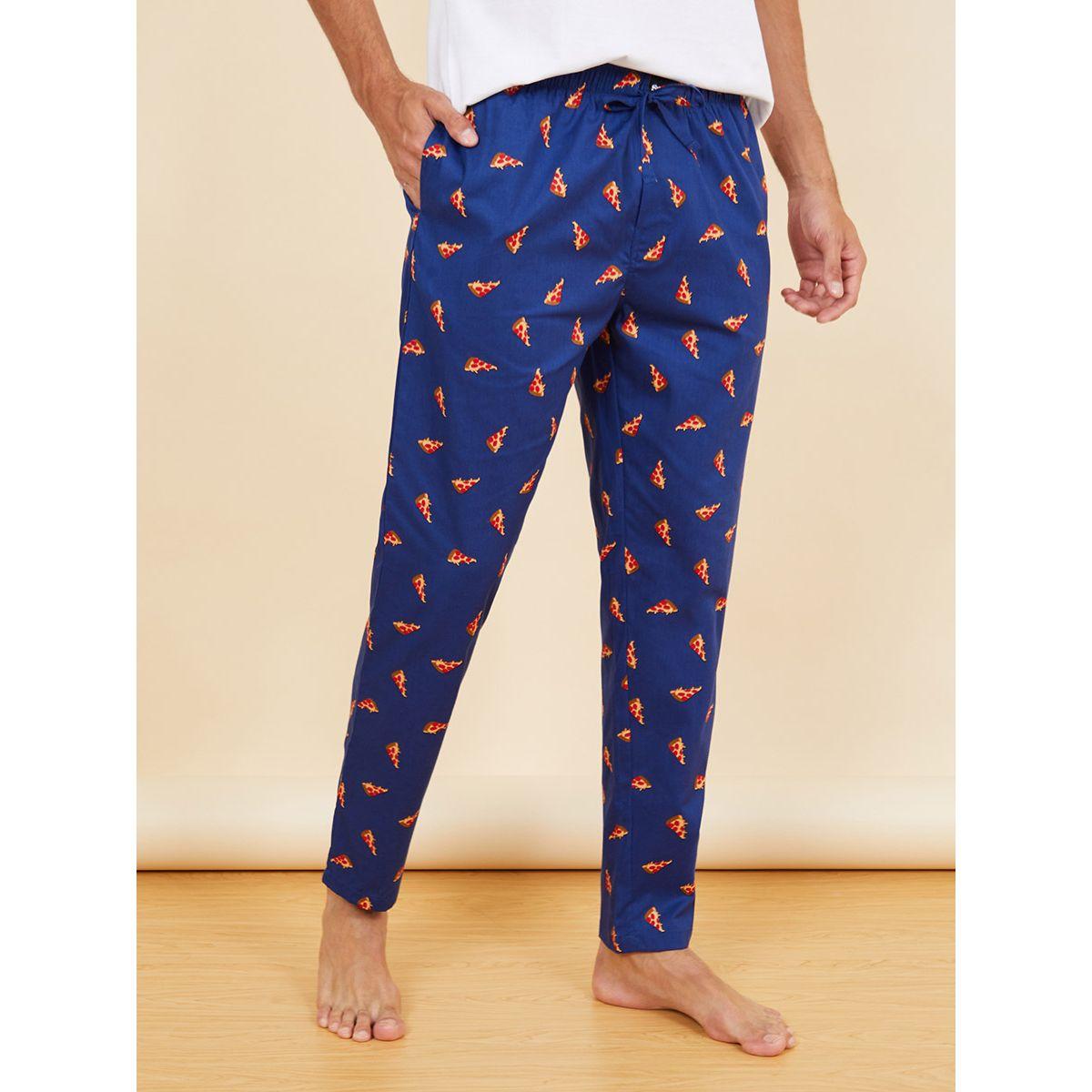 Styli Pizza Slice Print Cotton Straight Fit Pyjama-men-clothing-nightwear-pyjamaandshorts-image-1