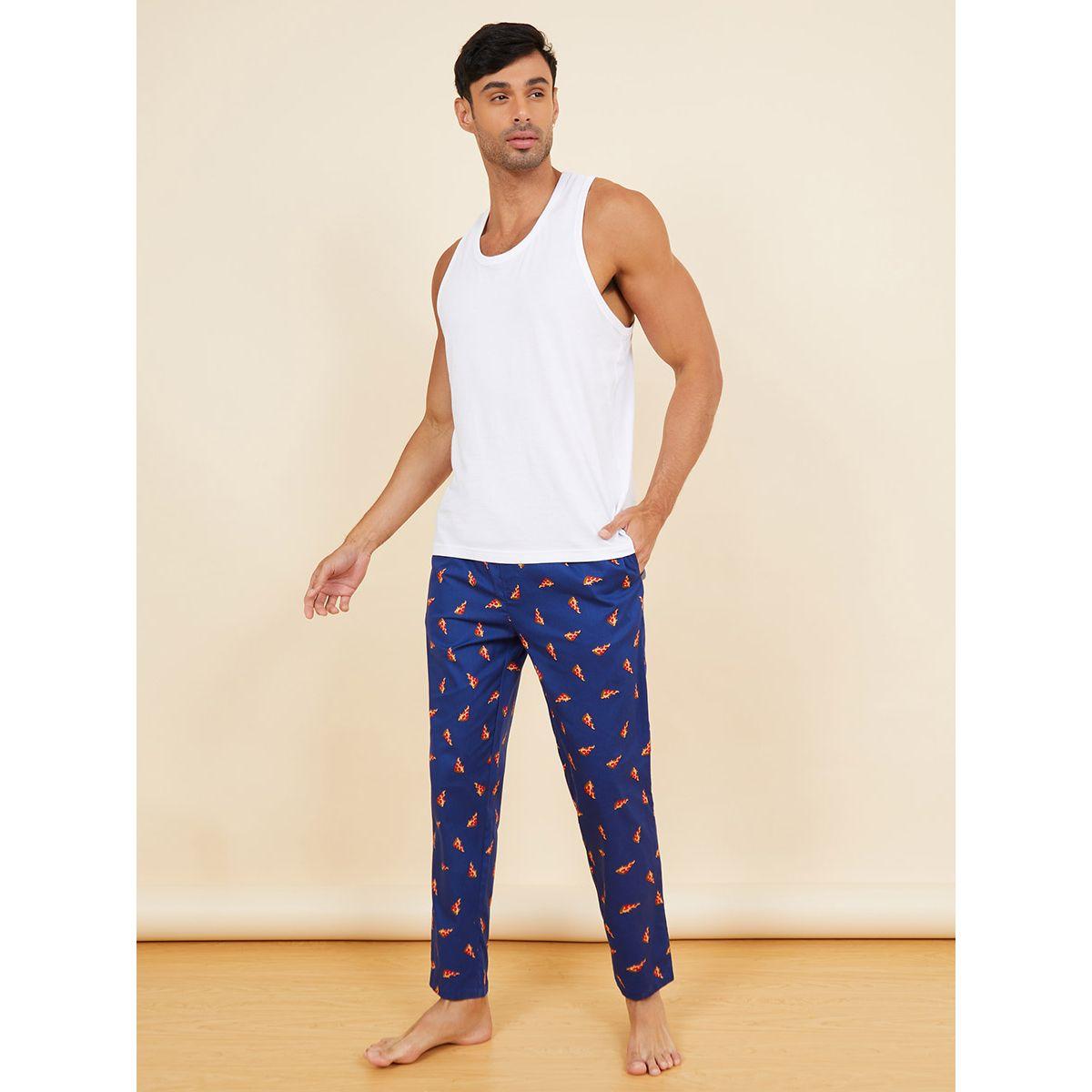 Styli Pizza Slice Print Cotton Straight Fit Pyjama-men-clothing-nightwear-pyjamaandshorts-image-2