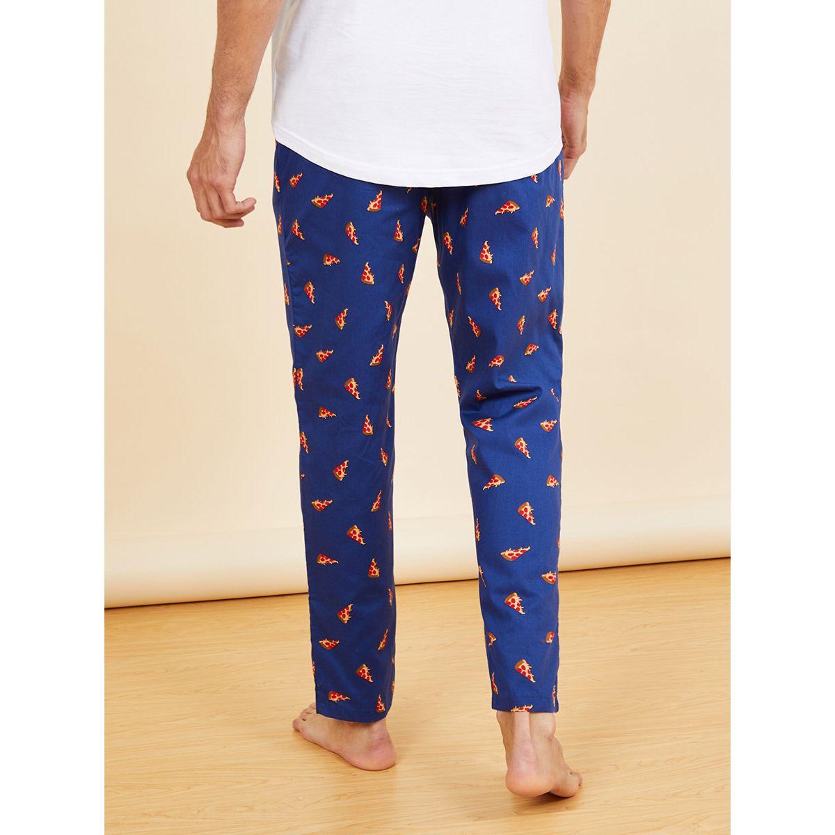 Styli Pizza Slice Print Cotton Straight Fit Pyjama-men-clothing-nightwear-pyjamaandshorts-image-4