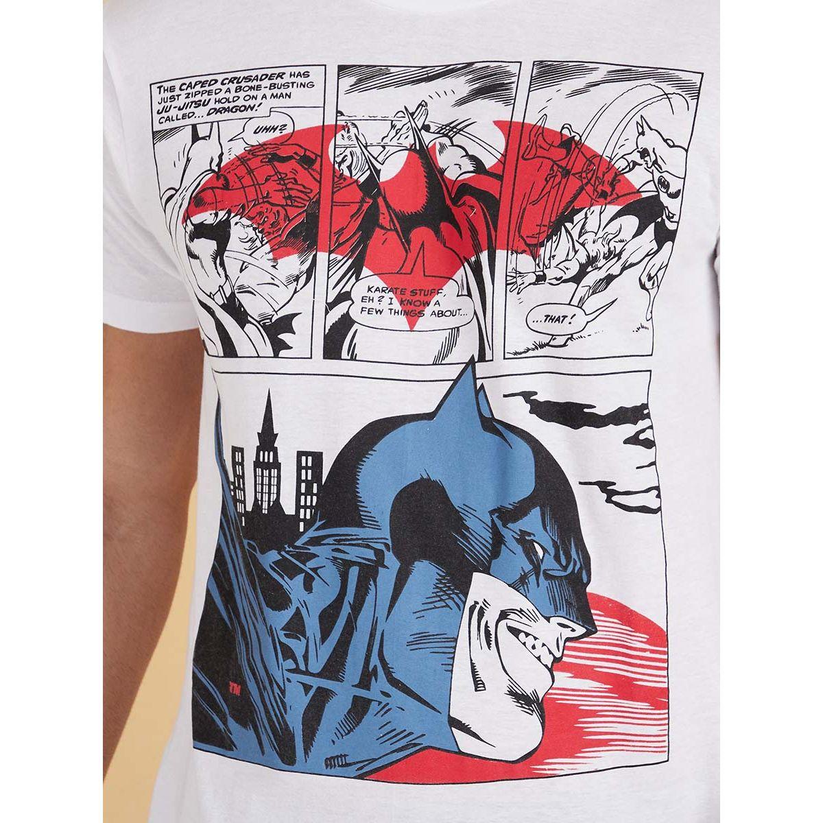Styli Batman Graphic Print T-shirt and Cuffed Pyjama Set-men-clothing-nightwear-sets-image-4