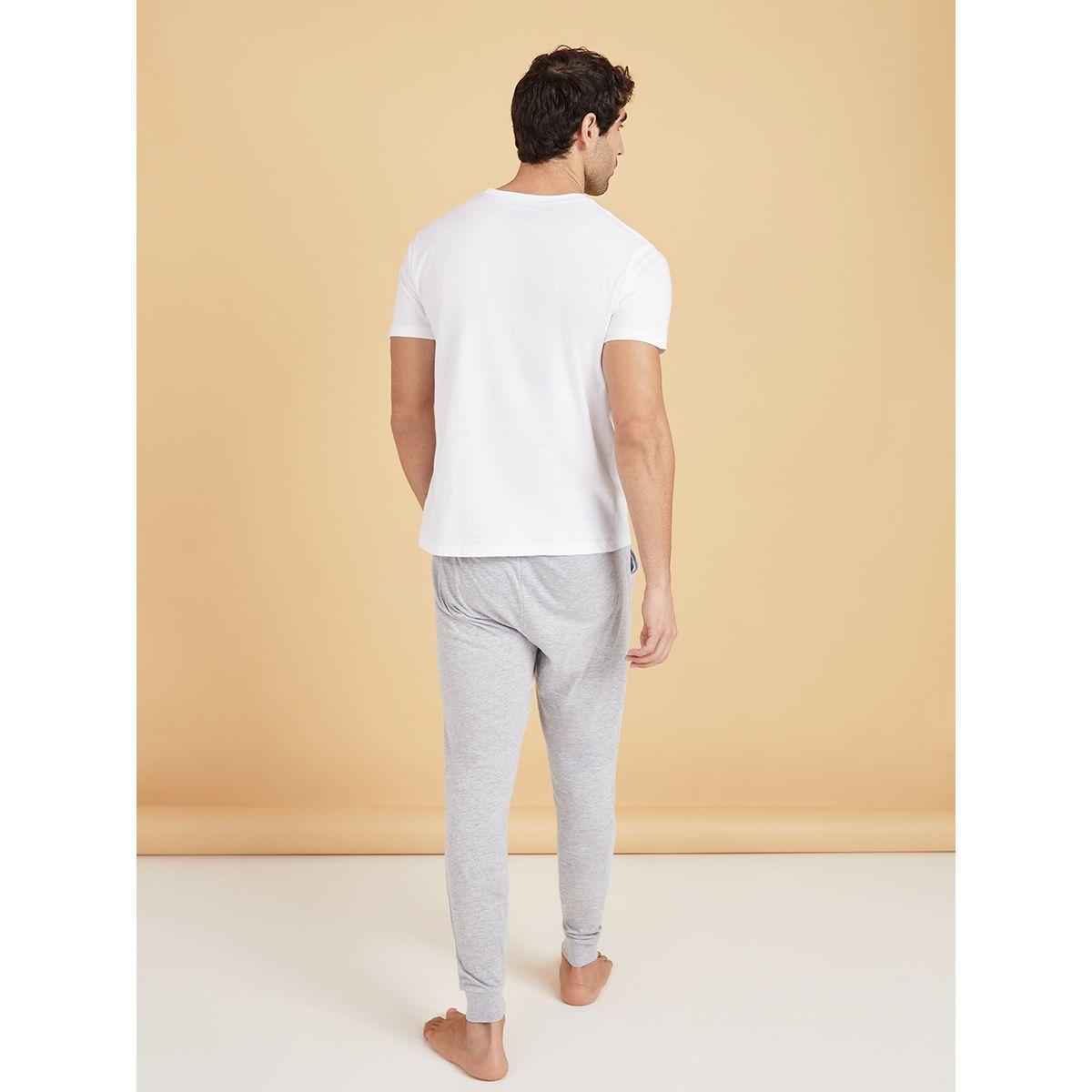 طقم بيجاما من ( تيشيرت + بنطال ) من ستايلي-men-clothing-nightwear-sets-image-6