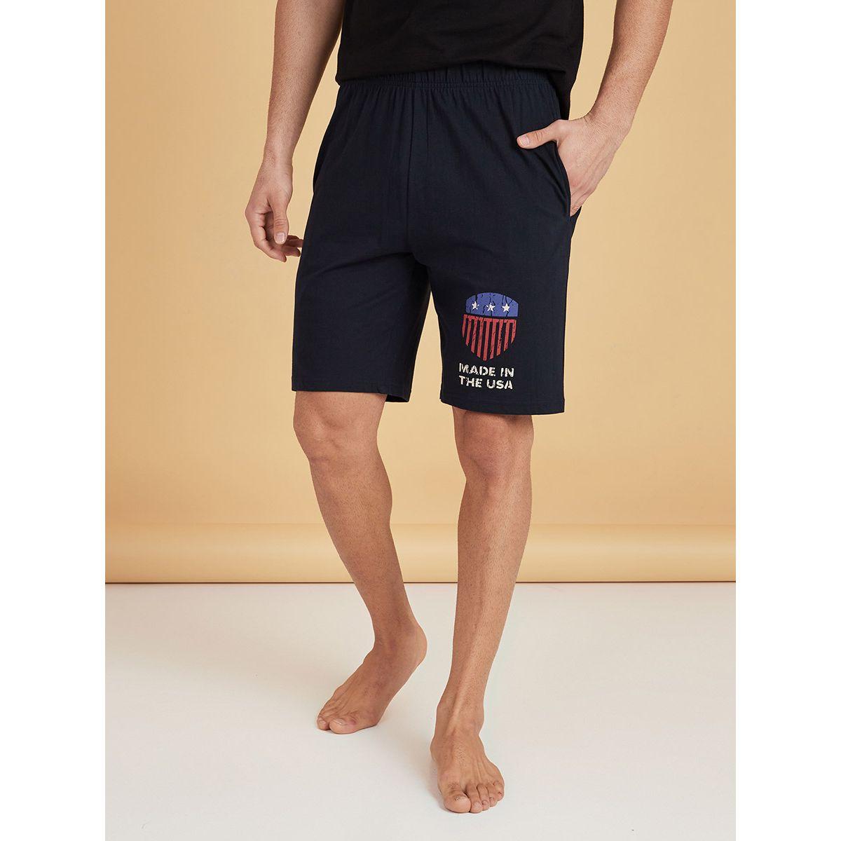 Styli Fast & Furious Graphic Print Round Neck T-shirt and Shorts Set-men-clothing-nightwear-sets-image-5
