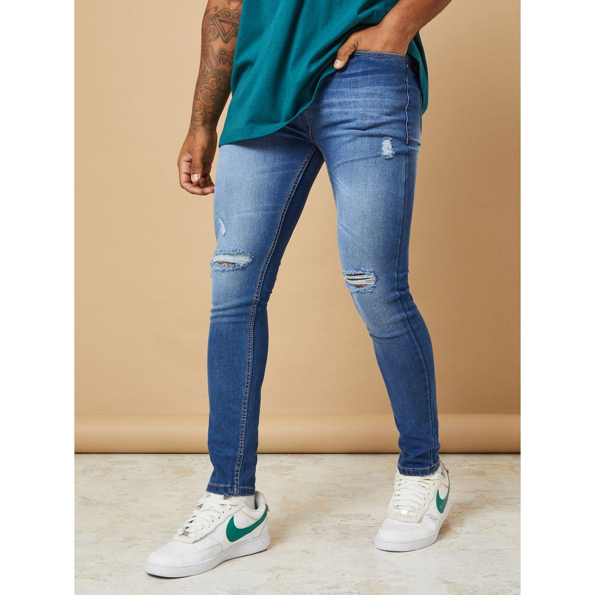Styli Super Skinny Jeans with Knee Rip Detail-men-clothing-bottoms-jeans-image-1