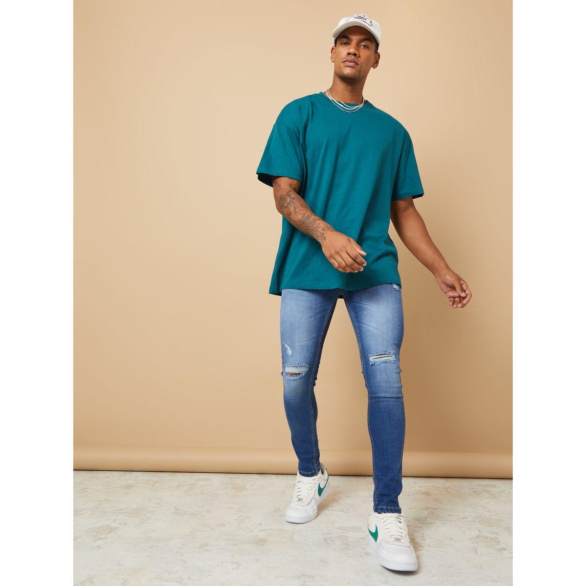 Styli Super Skinny Jeans with Knee Rip Detail-men-clothing-bottoms-jeans-image-2