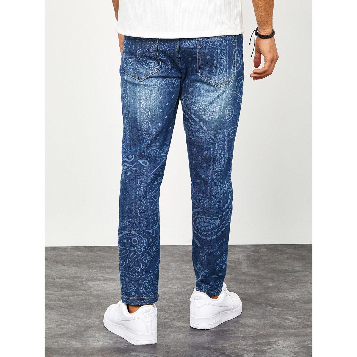 جينز مطبع بطبعات بيزلي من ستايلي-men-clothing-bottoms-jeans-image-4