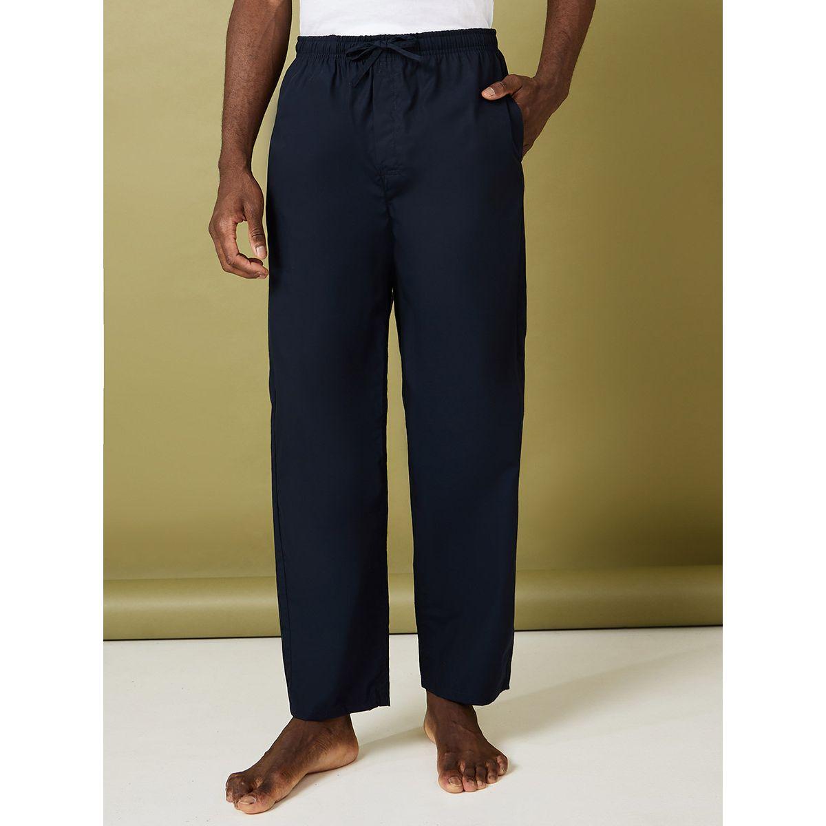 Styli Unwind Solid Woven Drawstring Detail Nightwear Pyjama-men-clothing-nightwear-pyjamaandshorts-image-1