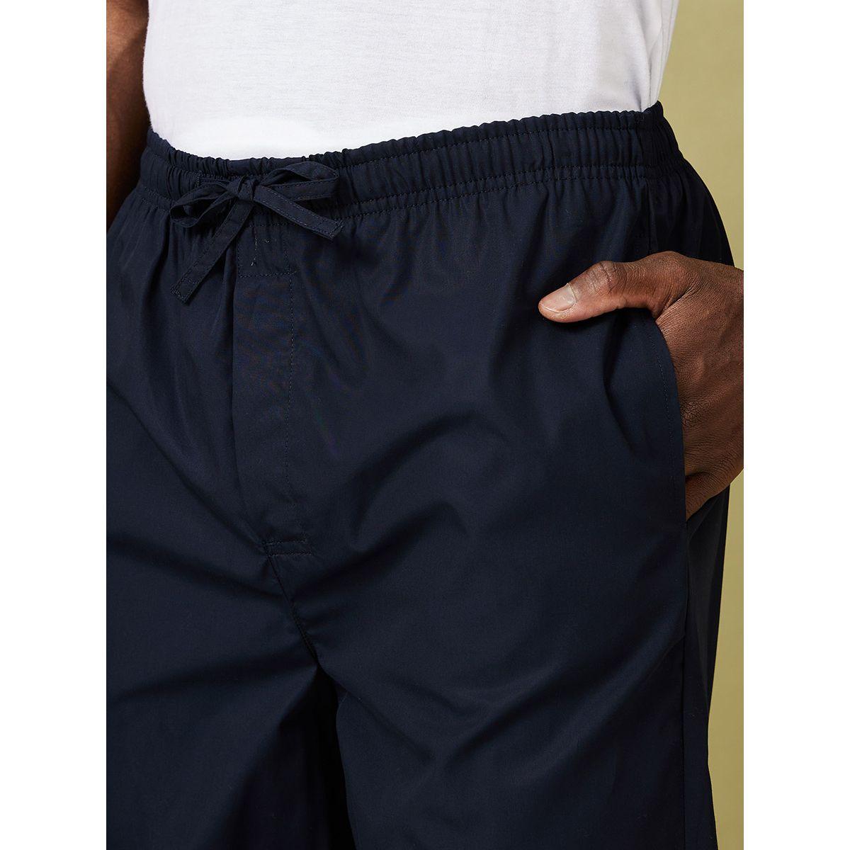 Styli Unwind Solid Woven Drawstring Detail Nightwear Pyjama-men-clothing-nightwear-pyjamaandshorts-image-3