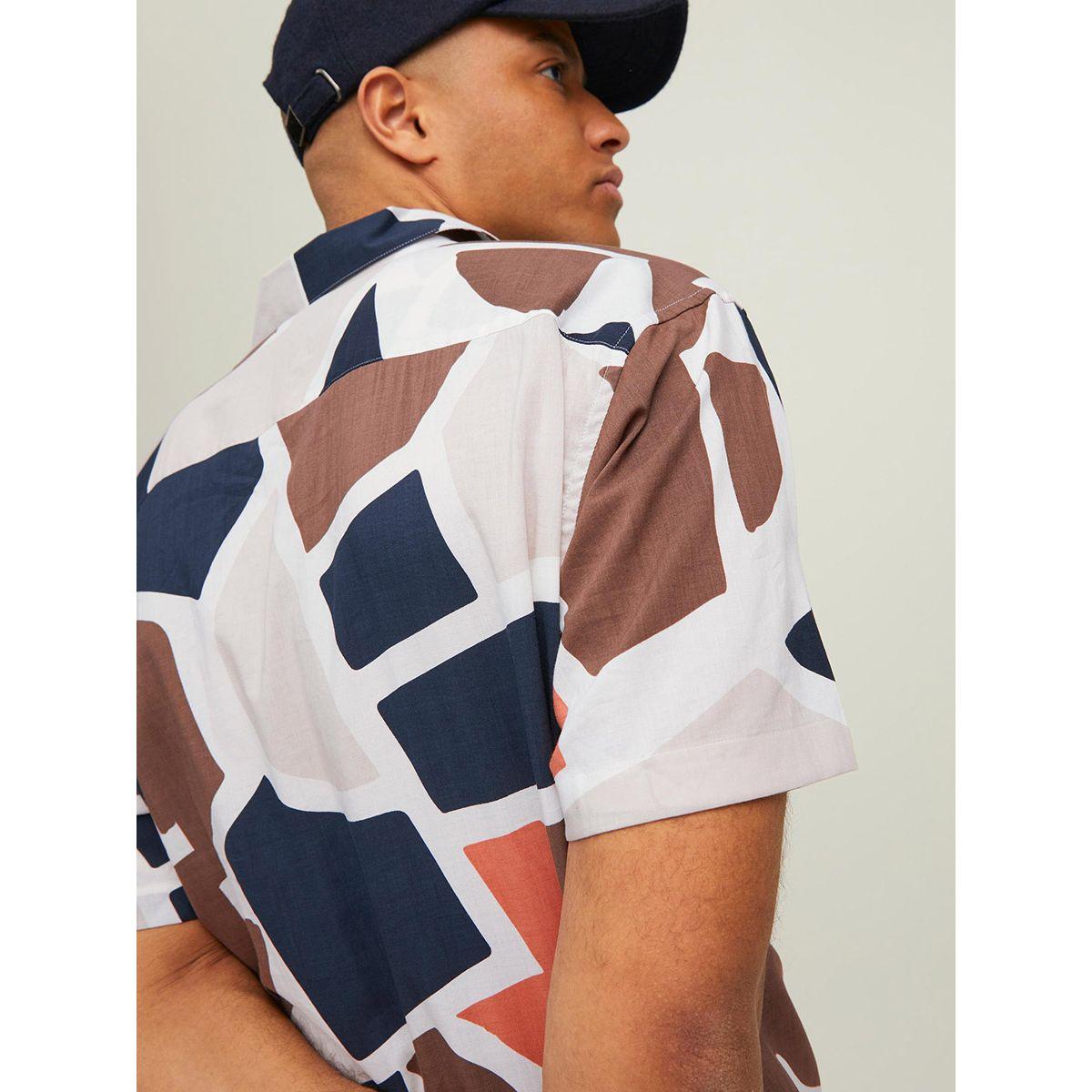 Jack & Jones Abstract Geo Print Short Sleeves Shirt-men-clothing-shirts-image-2