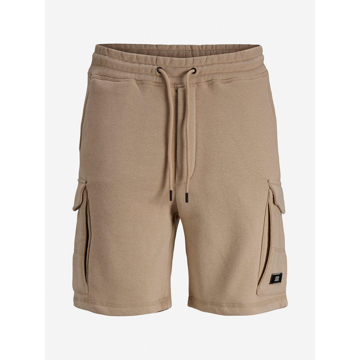 Jack & Jones Solid Knit Cargo Shorts-men-clothing-bottoms-shorts-image-1