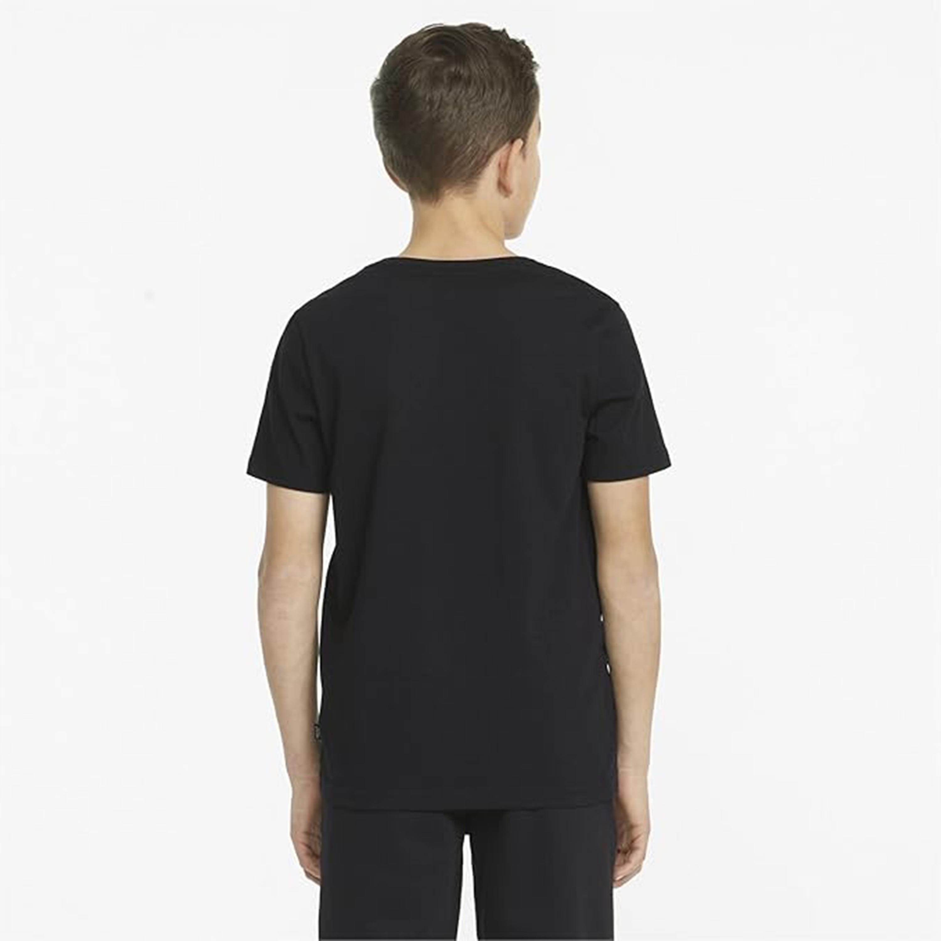 Puma Boys Essentials Small Logo Short Sleeve T-Shirt-boys-clothing-sportswear-tops-image-4