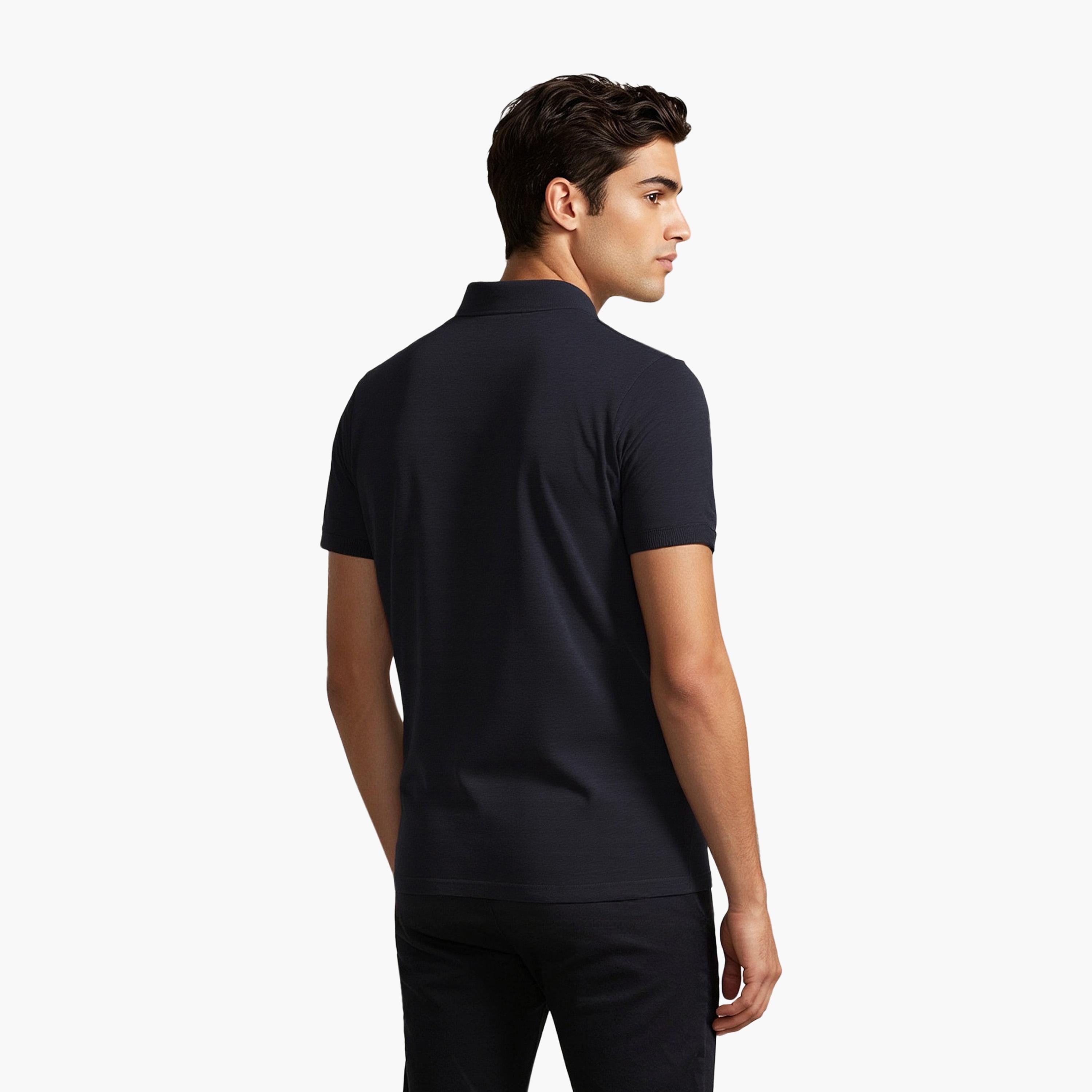 French Connection Plain Collared Short Sleeves Men's T-Shirt-men-clothing-tshirtsandpolos-tshirts-image-4