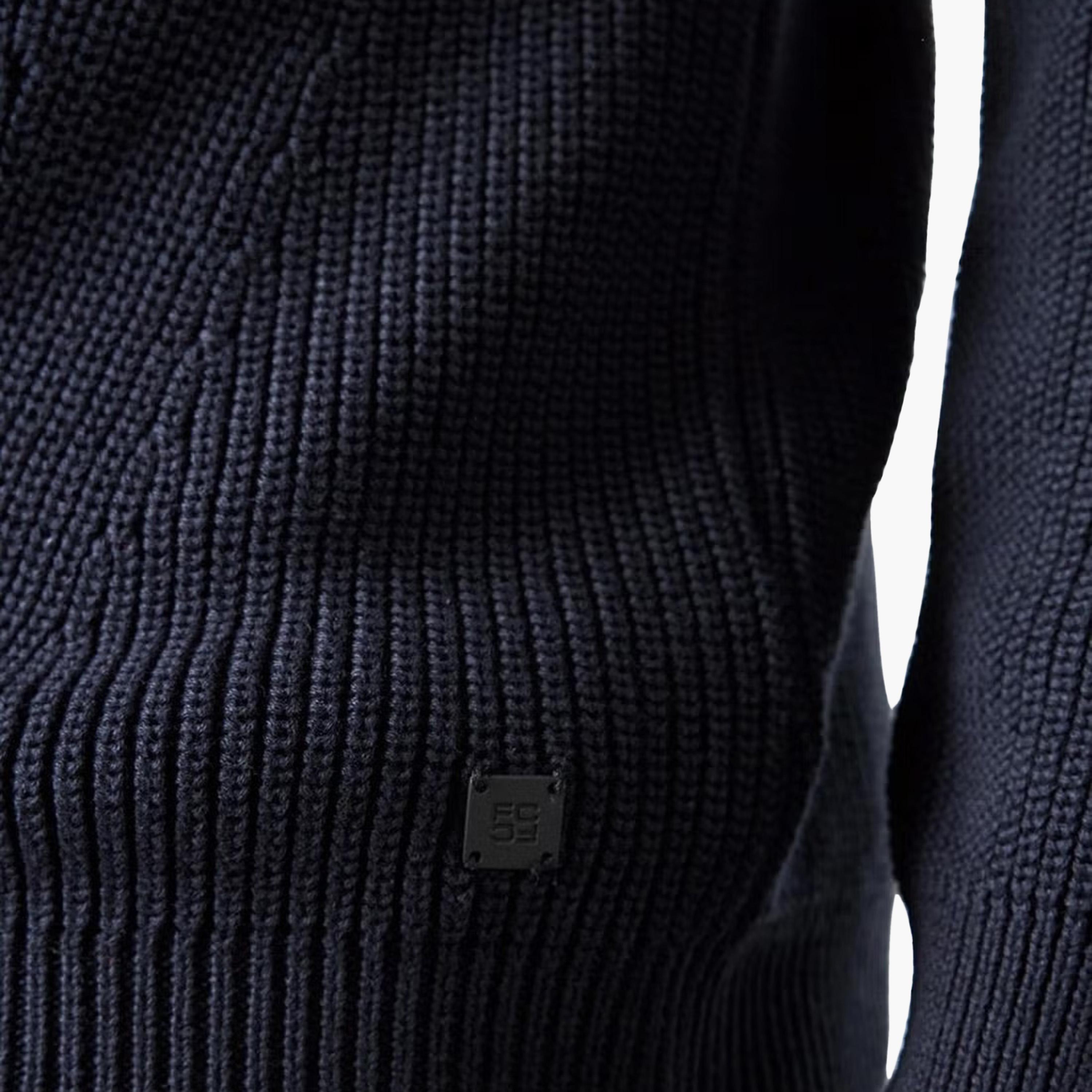 French Connection Ribbed Crew Neck Long Sleeves Men's Sweater-men-clothing-sweatersandpullovers-image-3