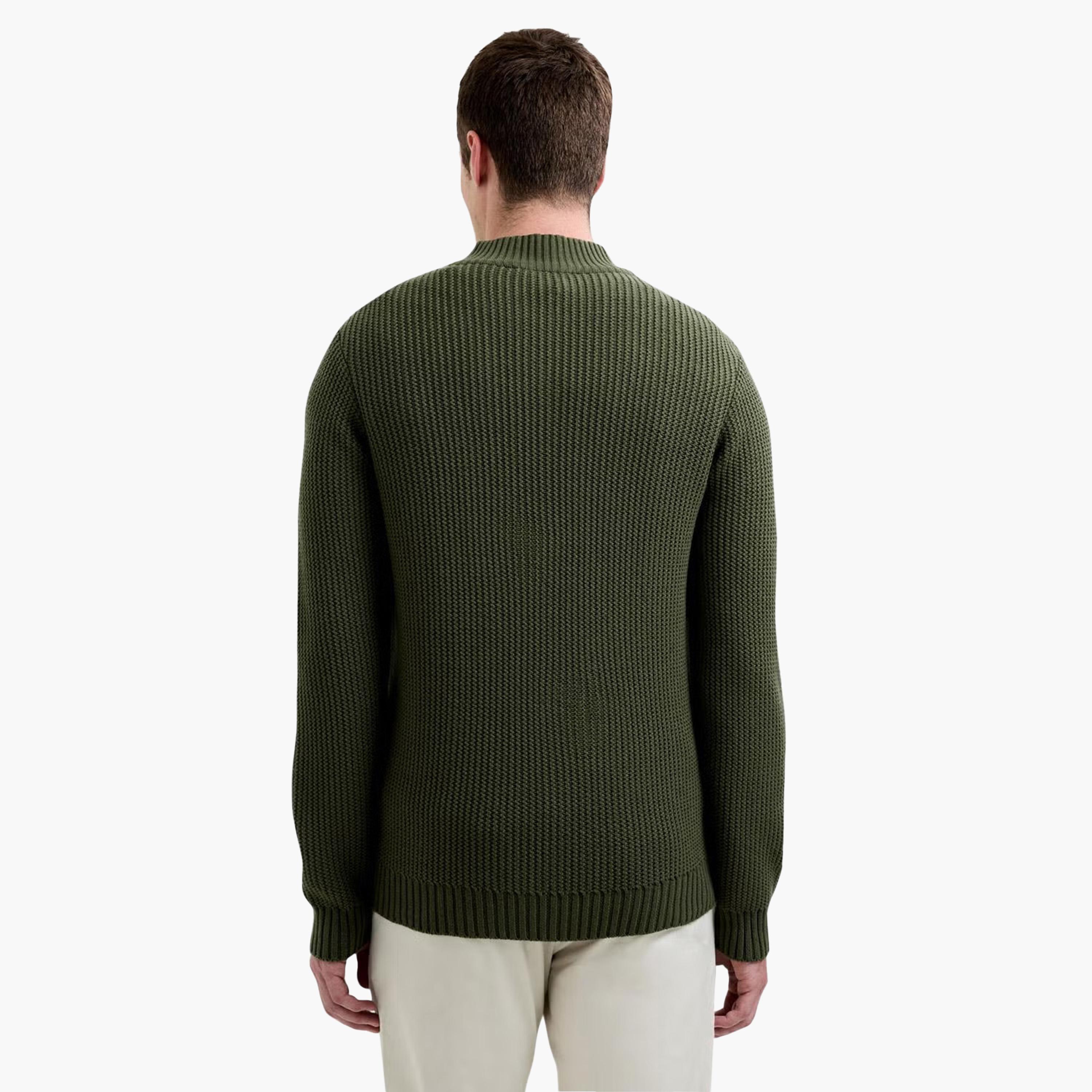 French Connection Ribbed Mock Neck Long Sleeves Men's Sweater-men-clothing-sweatersandpullovers-image-3
