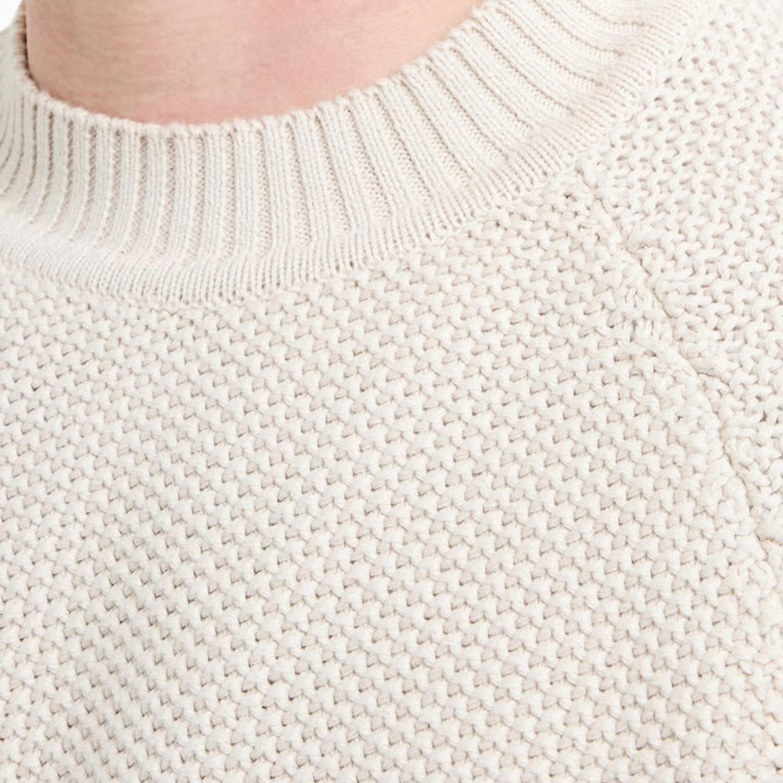 French Connection Textured Knit Mock Neck Long Sleeves Men's Sweater-men-clothing-sweatersandpullovers-image-5