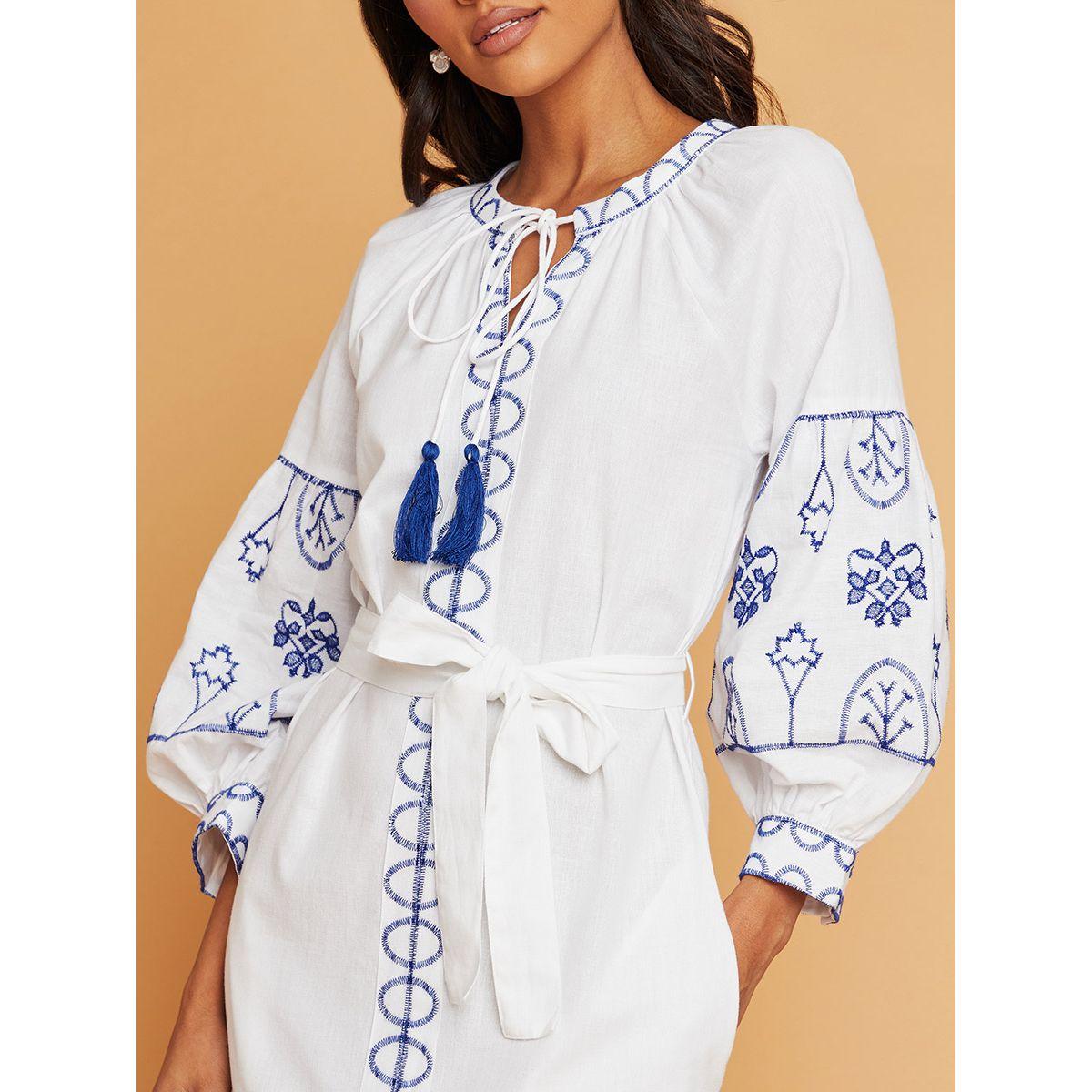 Styli Embroidered Maxi Dress with Volume Sleeves-women-clothing-dresses-image-4