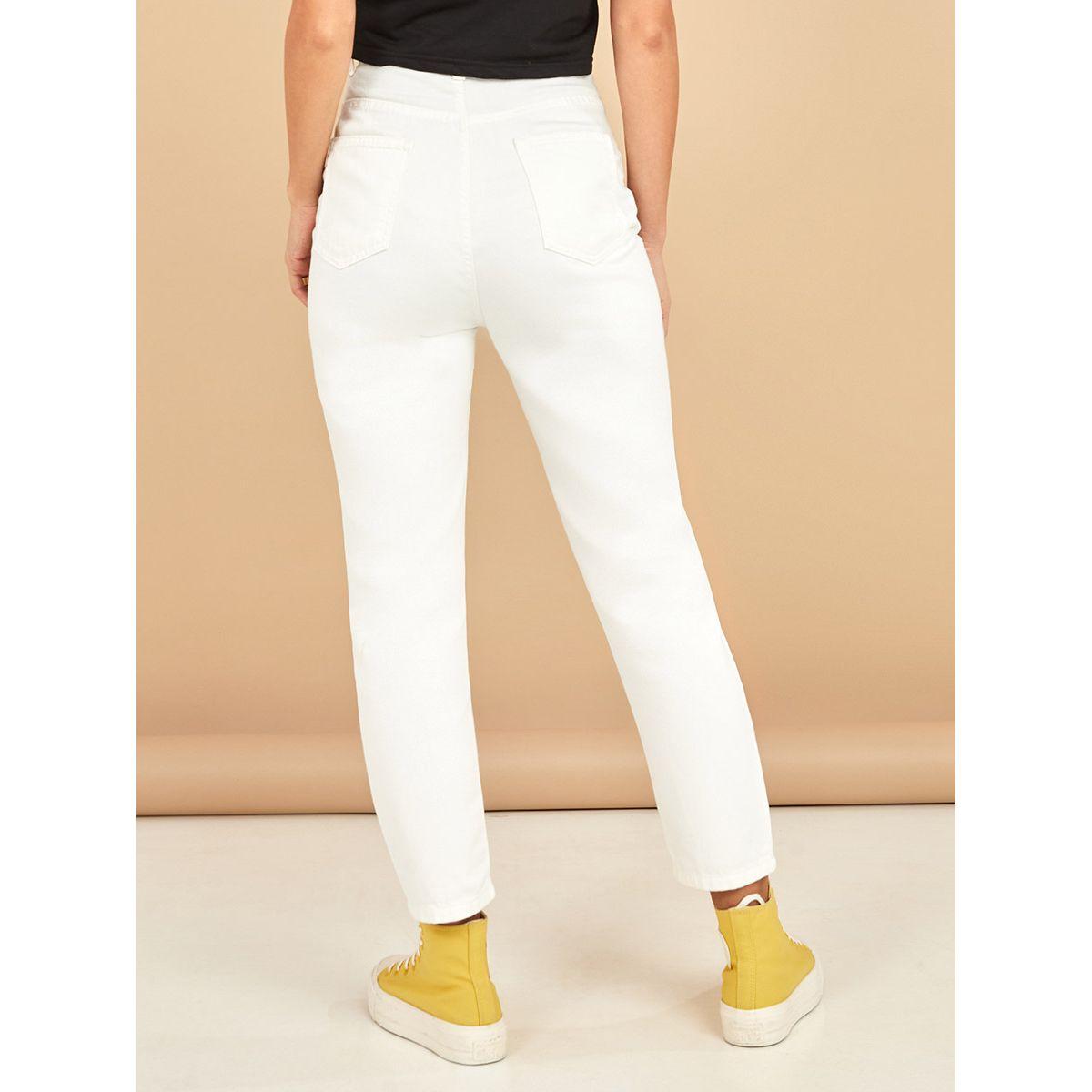Styli Micky Mouse Print High Waist Mom Jeans-women-clothing-bottoms-jeans-image-4