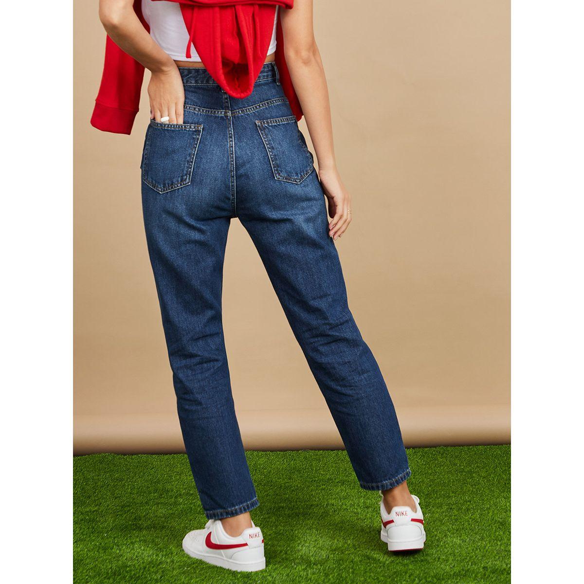 جينز كاجوال بخصر عالي من ستايلي-women-clothing-bottoms-jeans-image-4