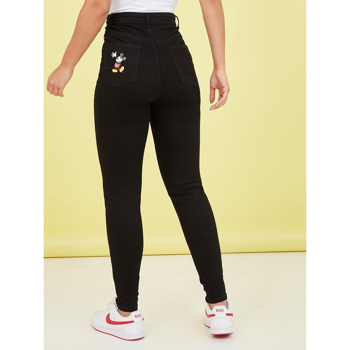 Styli Mickey Mouse Print High Rise Skinny Jeans-women-clothing-bottoms-jeans-image-4