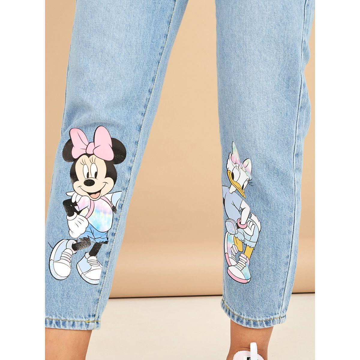 Styli Minnie and Daisy Character High Rise Mom Jeans-women-clothing-bottoms-jeans-image-3