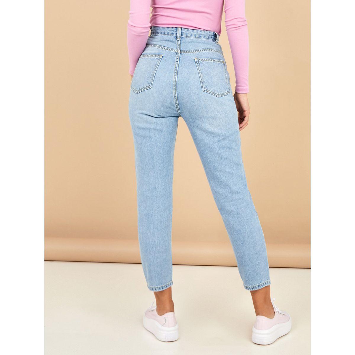 Styli Minnie and Daisy Character High Rise Mom Jeans-women-clothing-bottoms-jeans-image-4