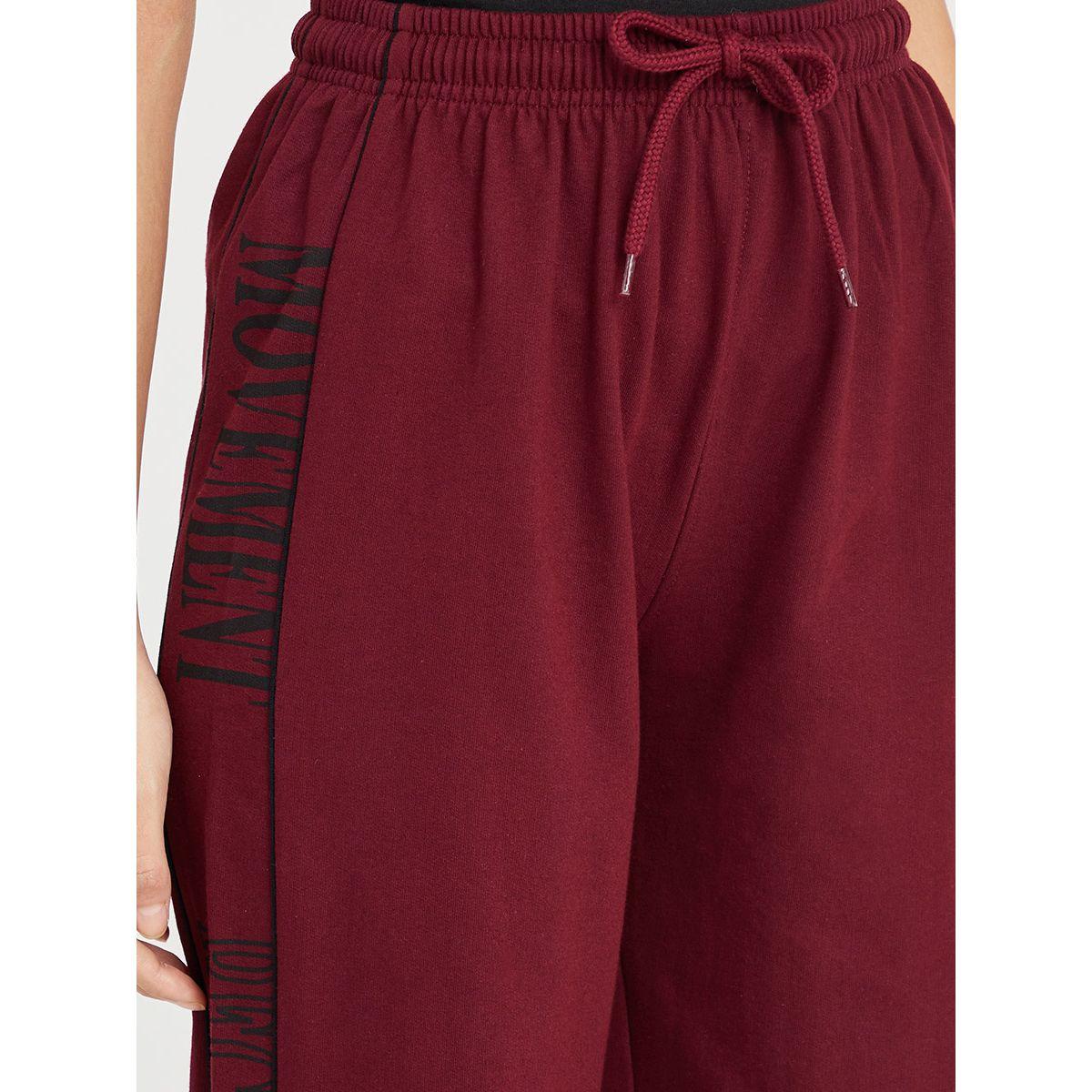 Styli Side Slogan Print Cuffed Jogger-women-clothing-bottoms-joggers-image-3