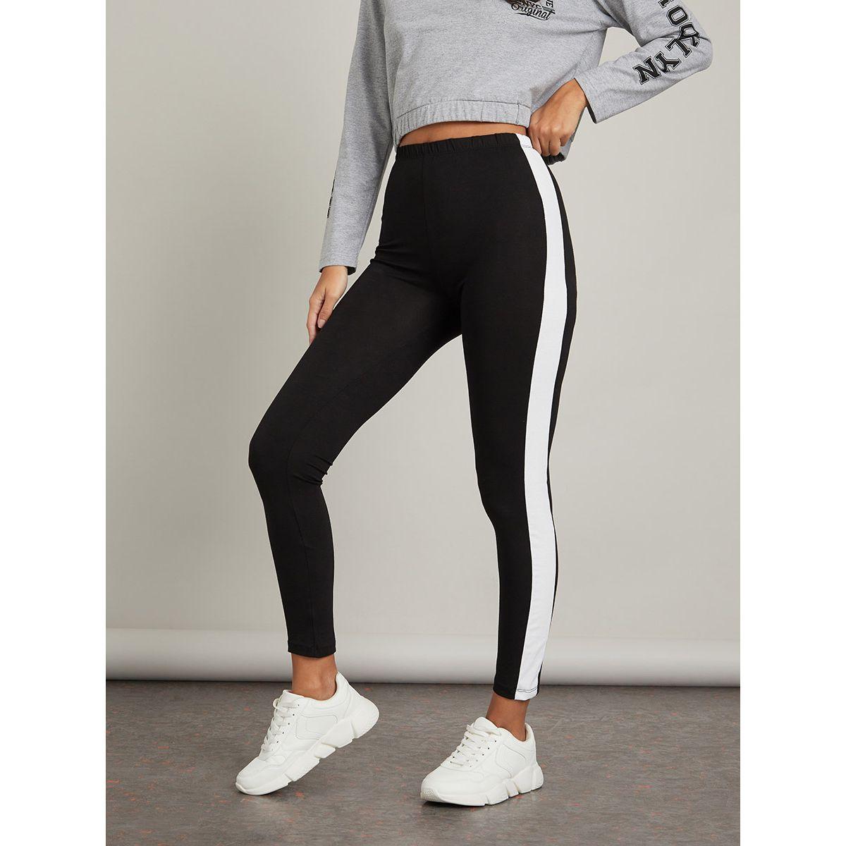 ليقنز مزين بشريط جانبي من ستايلي-women-clothing-bottoms-leggings-image-3