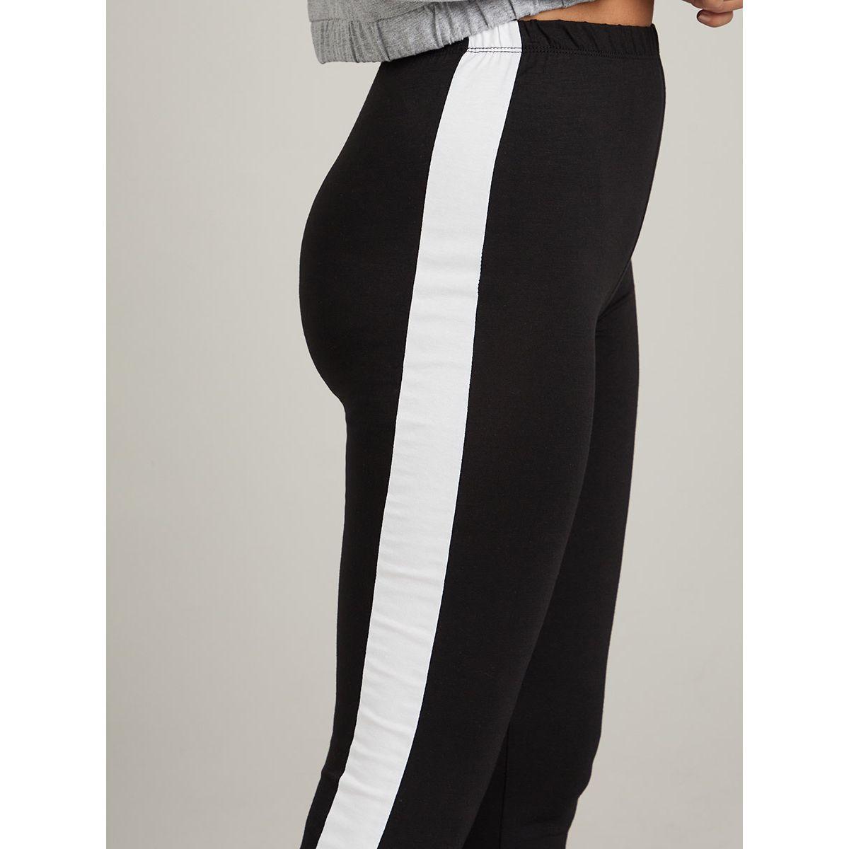 ليقنز مزين بشريط جانبي من ستايلي-women-clothing-bottoms-leggings-image-4