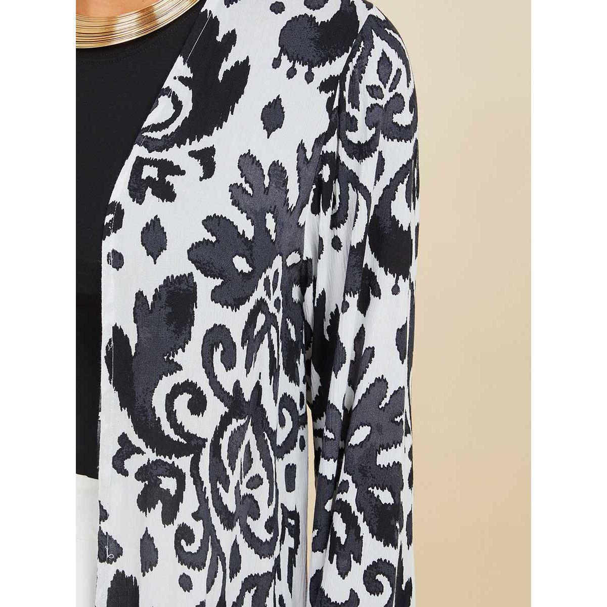 Styli Long Sleeves Damask Print Maxi Kimono-women-clothing-shirtsandblouses-shirts-image-3