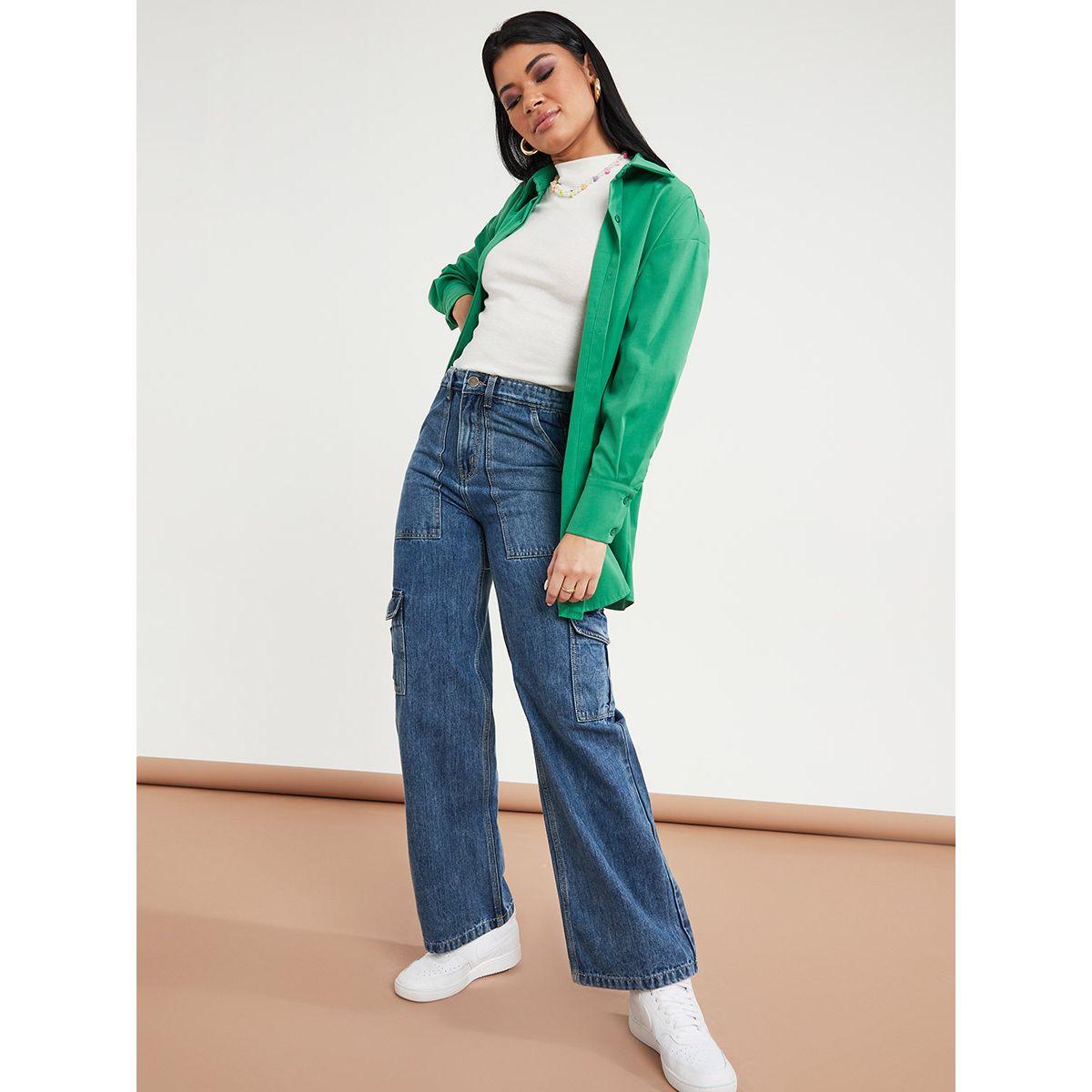 بنطال جينز بقصة ارجل عريضة من ستايلي-women-clothing-bottoms-jeans-image-2
