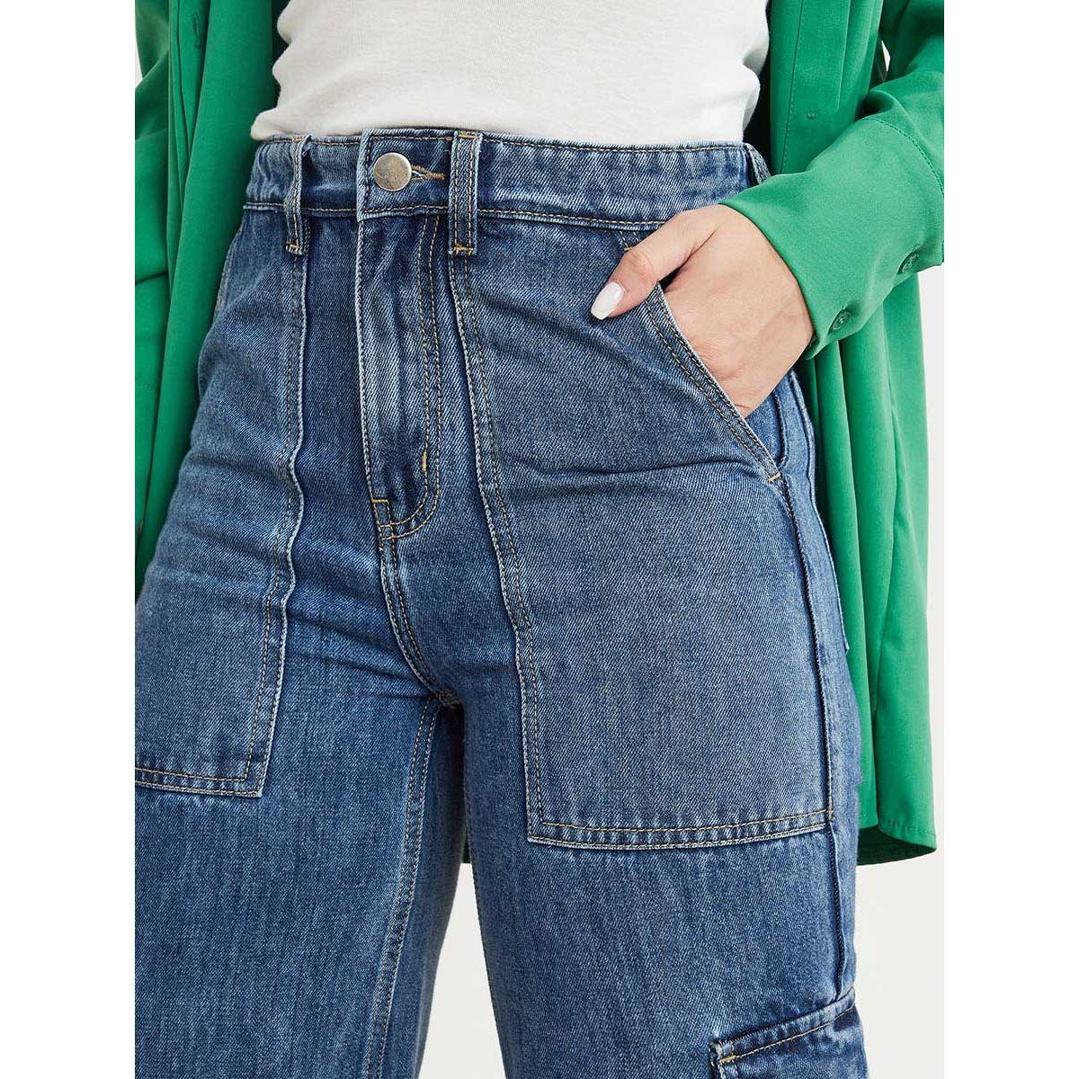 بنطال جينز بقصة ارجل عريضة من ستايلي-women-clothing-bottoms-jeans-image-3