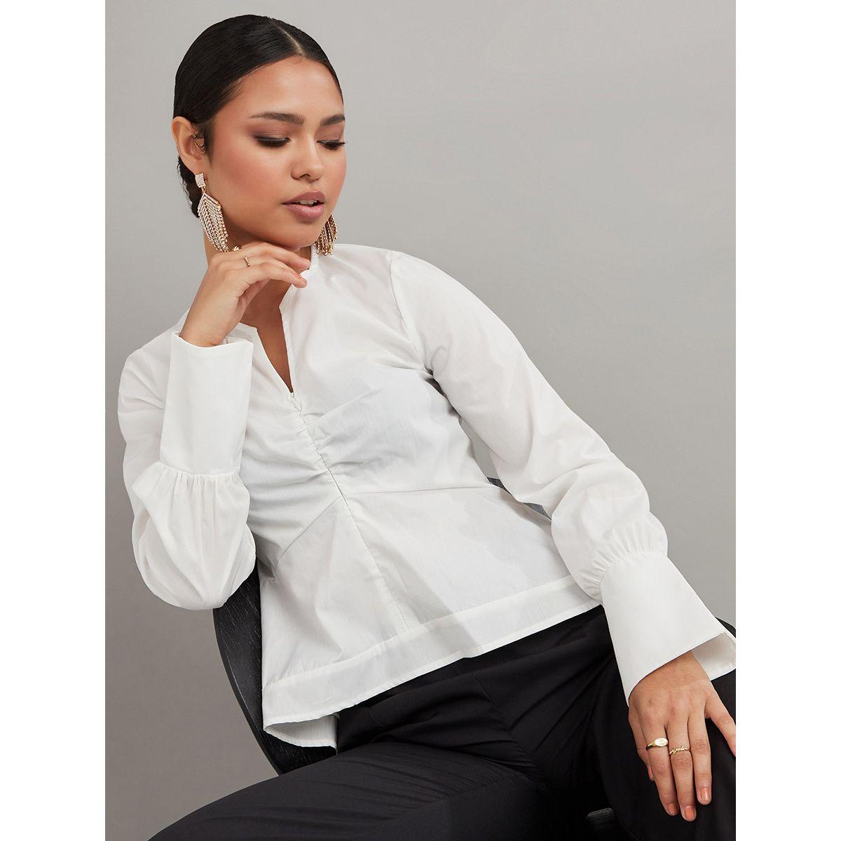 Styli High Neck Long Sleeves Belted Top and Trouser Co-Ord Set-women-clothing-coordsets-image-1