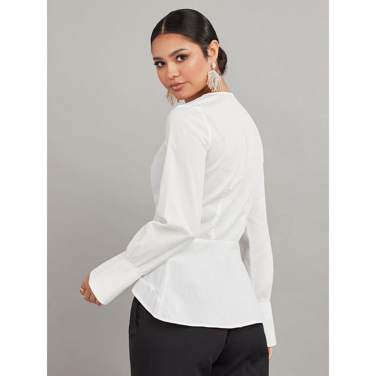 Styli High Neck Long Sleeves Belted Top and Trouser Co-Ord Set-women-clothing-coordsets-image-7