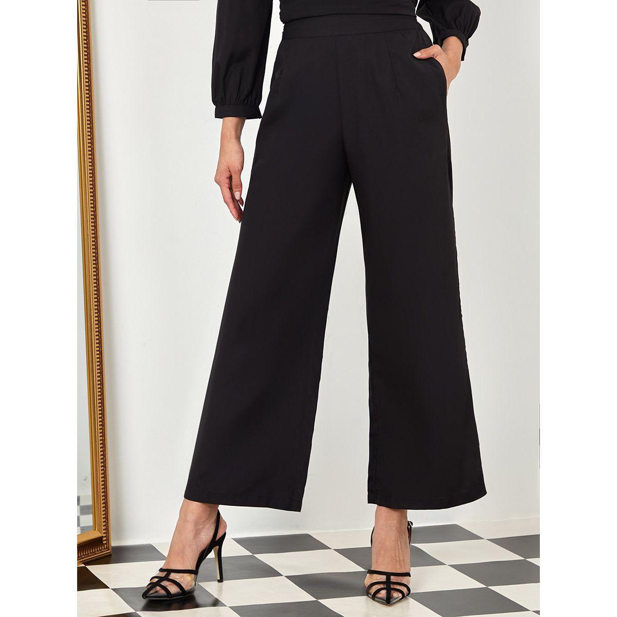 Styli High Neck Long Sleeves Belted Top and Trouser Co-Ord Set-women-clothing-coordsets-image-8