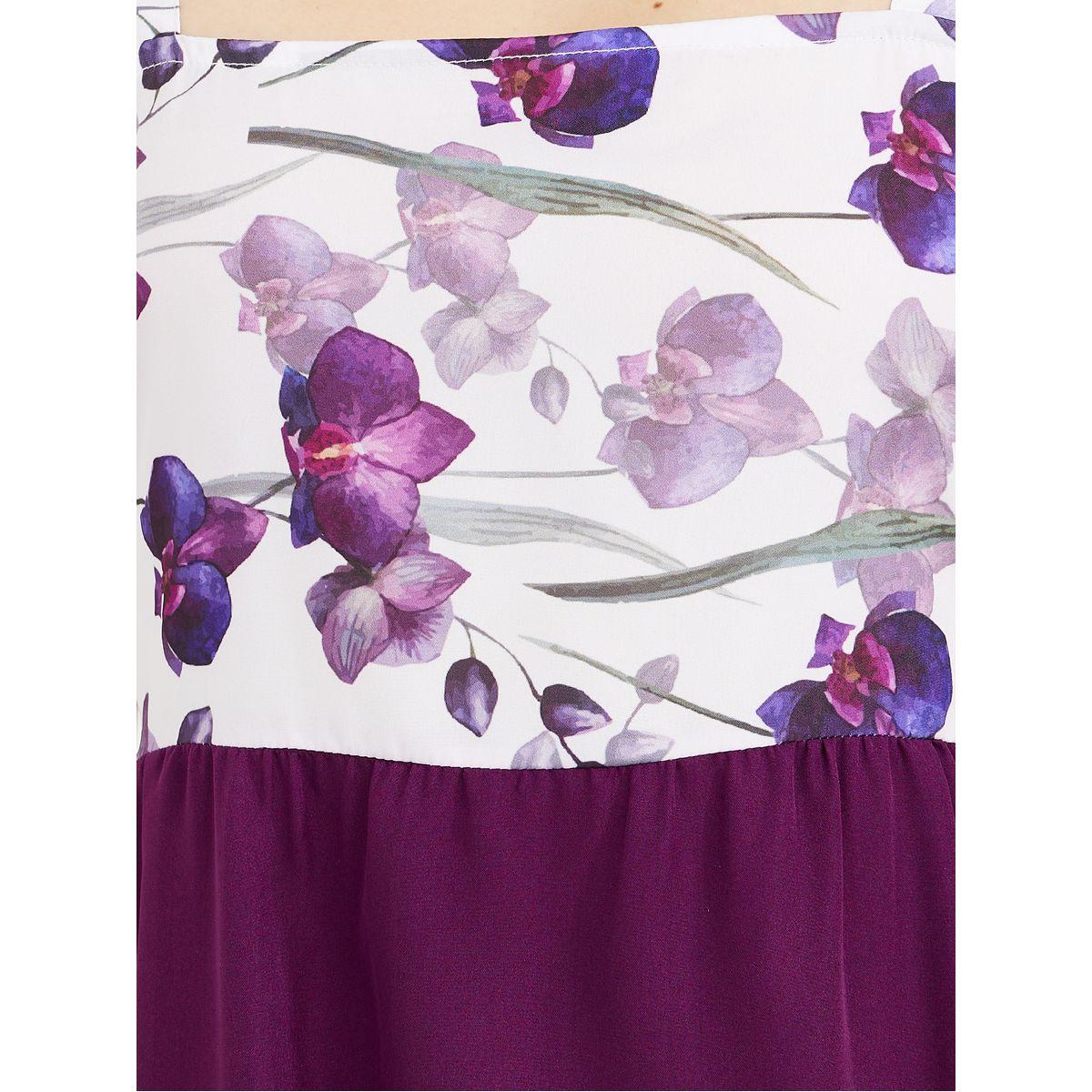 Styli Frill Sleeves Floral Print A-Line Midi Dress-women-clothing-dresses-image-3