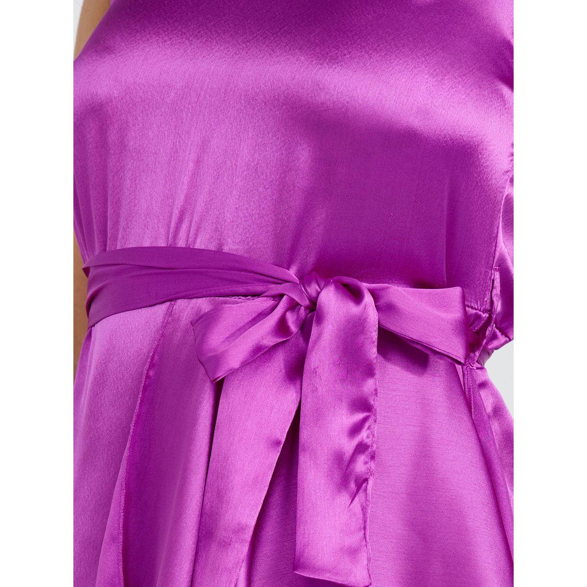 Styli Sleeveless Satin Asymmetrical Midi Dress with Waist Self Tie -women-clothing-dresses-image-3