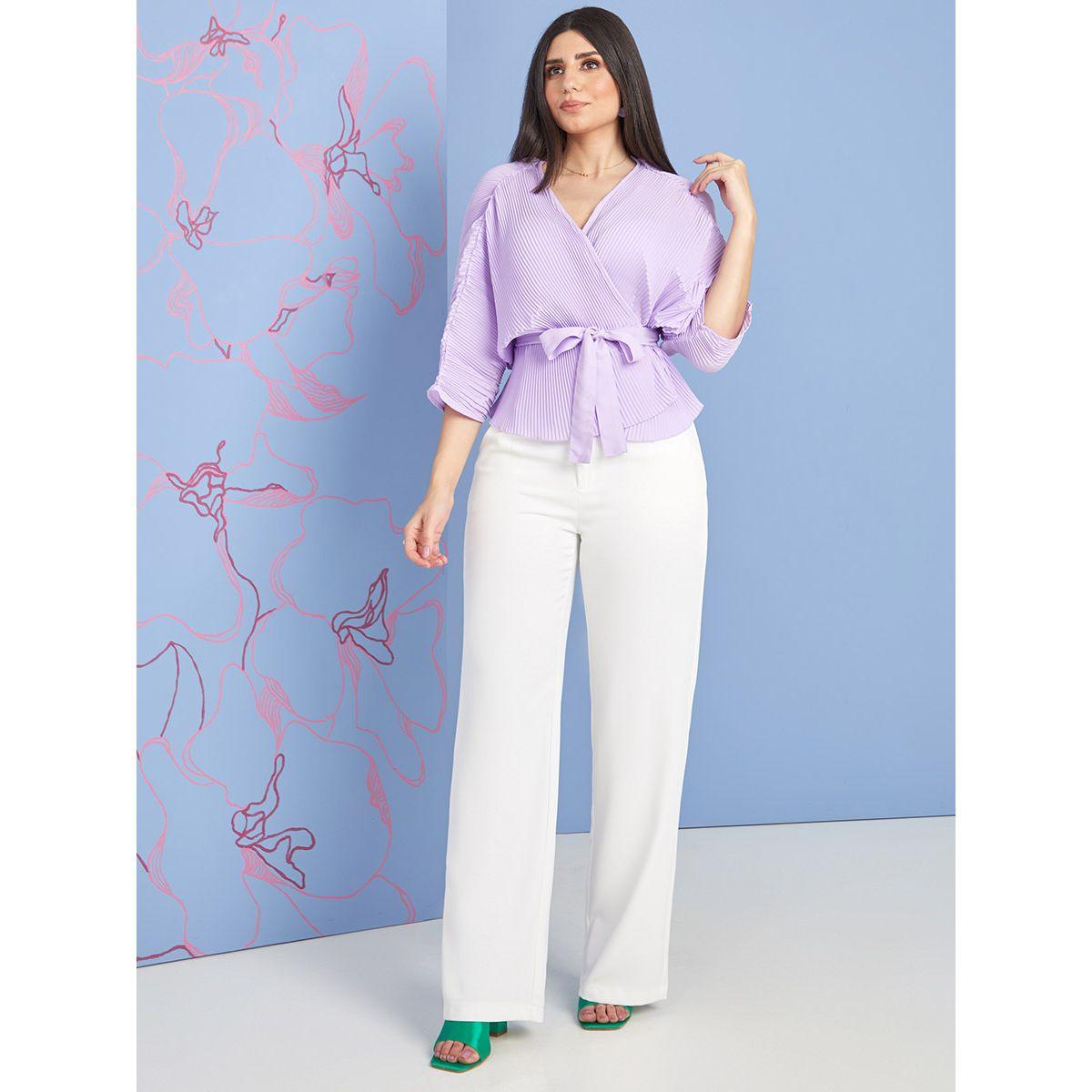 بلوزة بنمط لف من ستايلي-women-clothing-shirtsandblouses-blouses-image-2
