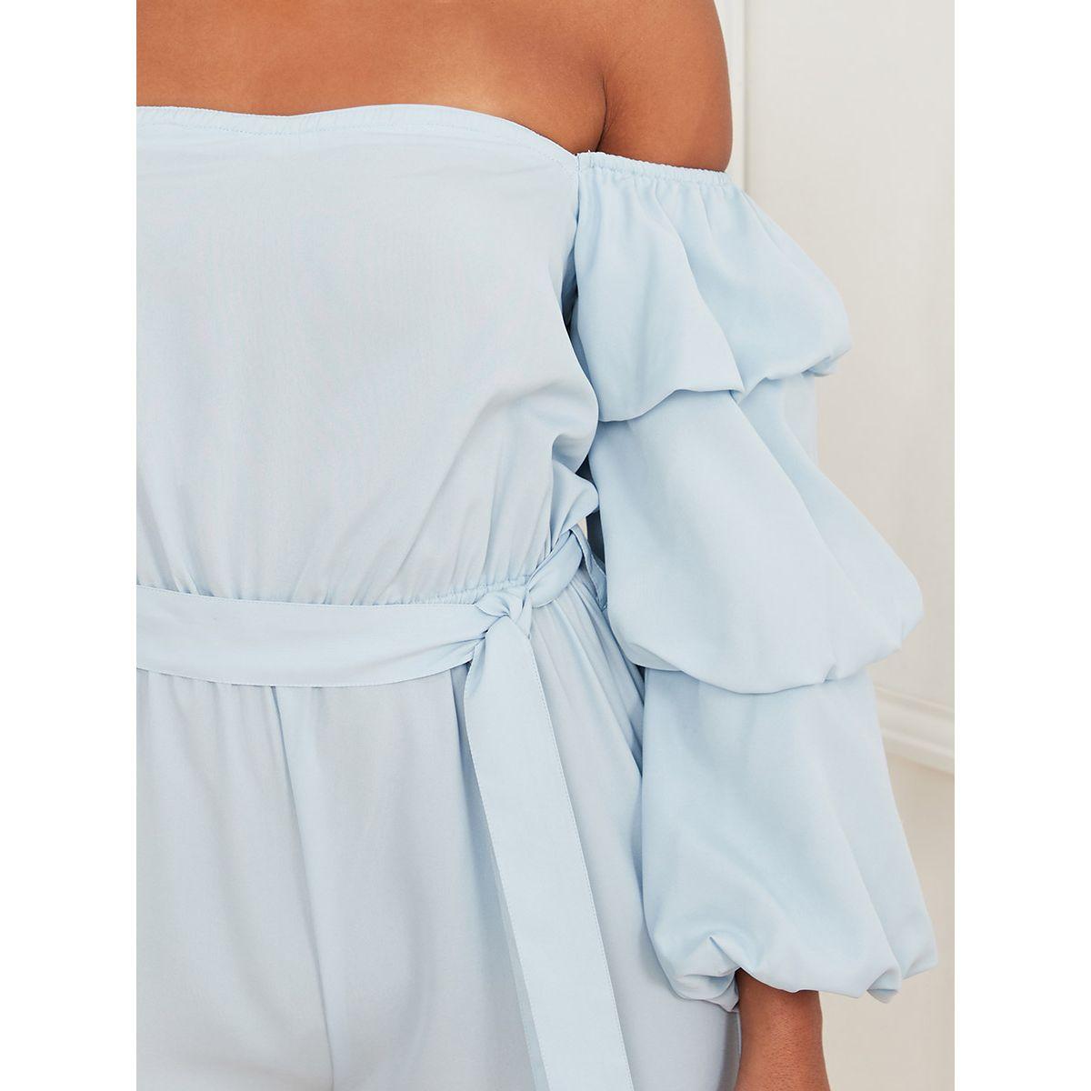 Styli Off Shoulder Wide Leg Jumpsuit with Tie Belt-women-clothing-jumpsuits-image-3