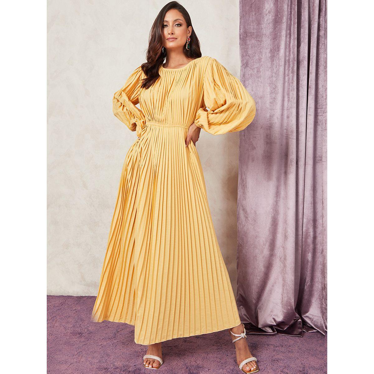 فستان طويل باكمام طويلة من ستايلي-women-clothing-dresses-image-1