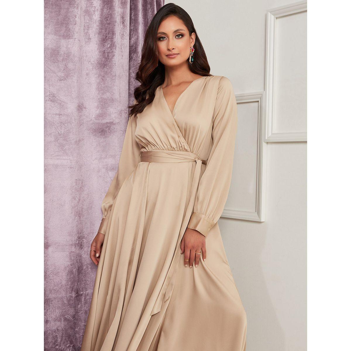 فستان طويل بنمط لف من ستايلي-women-clothing-dresses-image-2