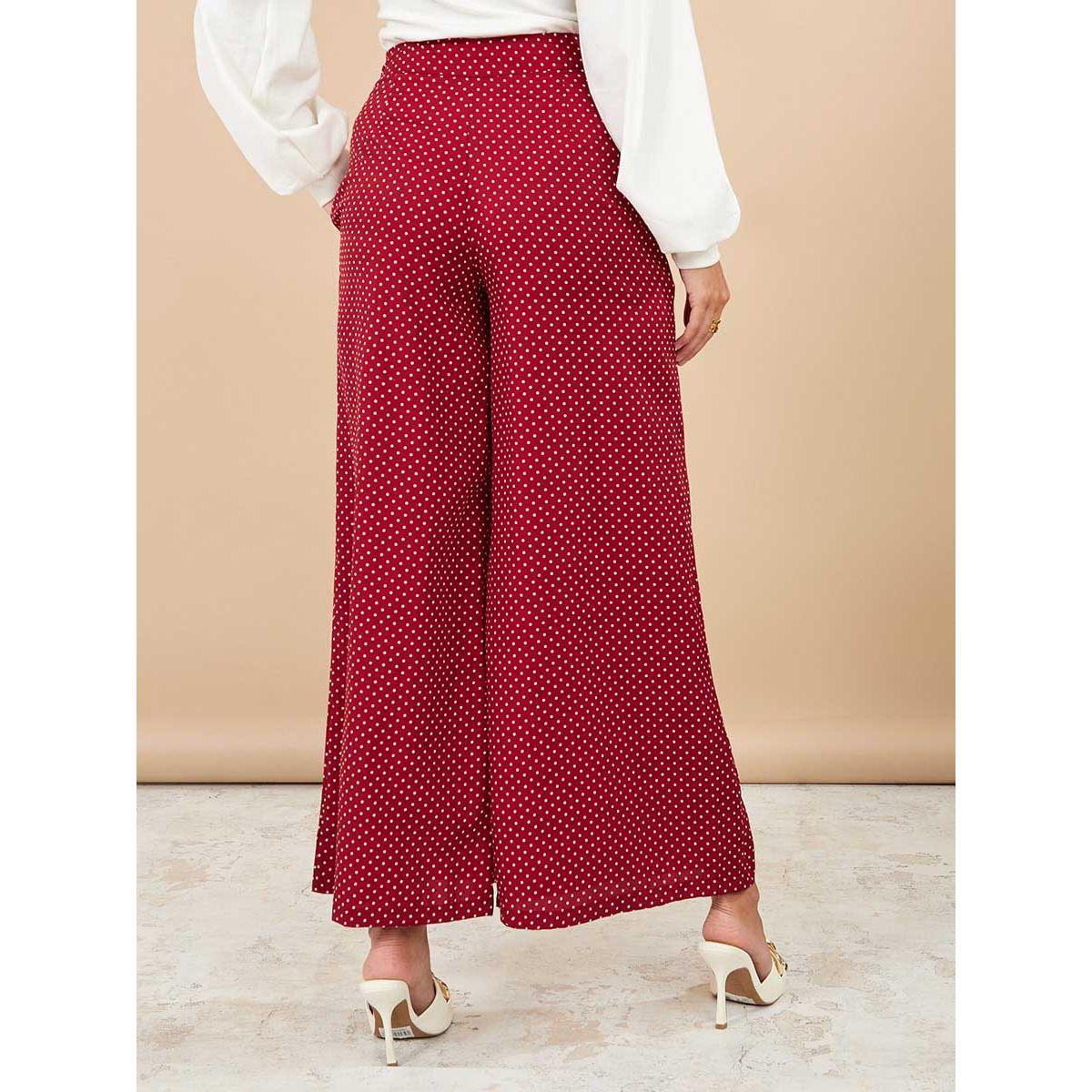 Styli Polka Dot Wide Leg Trouser-women-clothing-bottoms-trousers-image-4