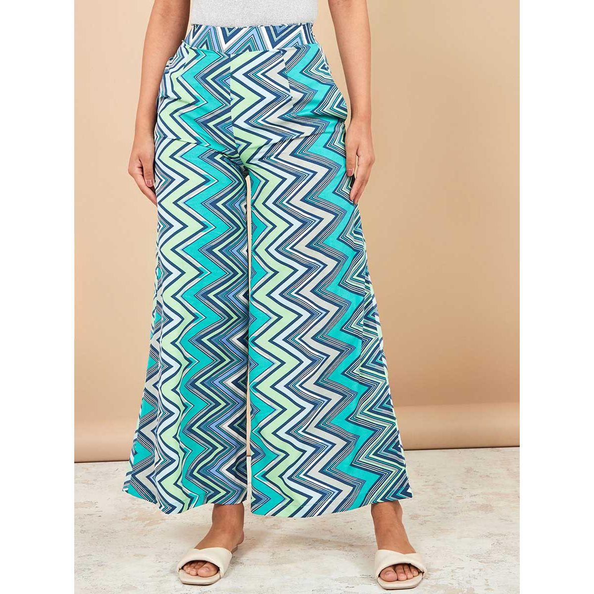 Styli Zig Zag Print Wide Leg Trouser-women-clothing-bottoms-trousers-image-2