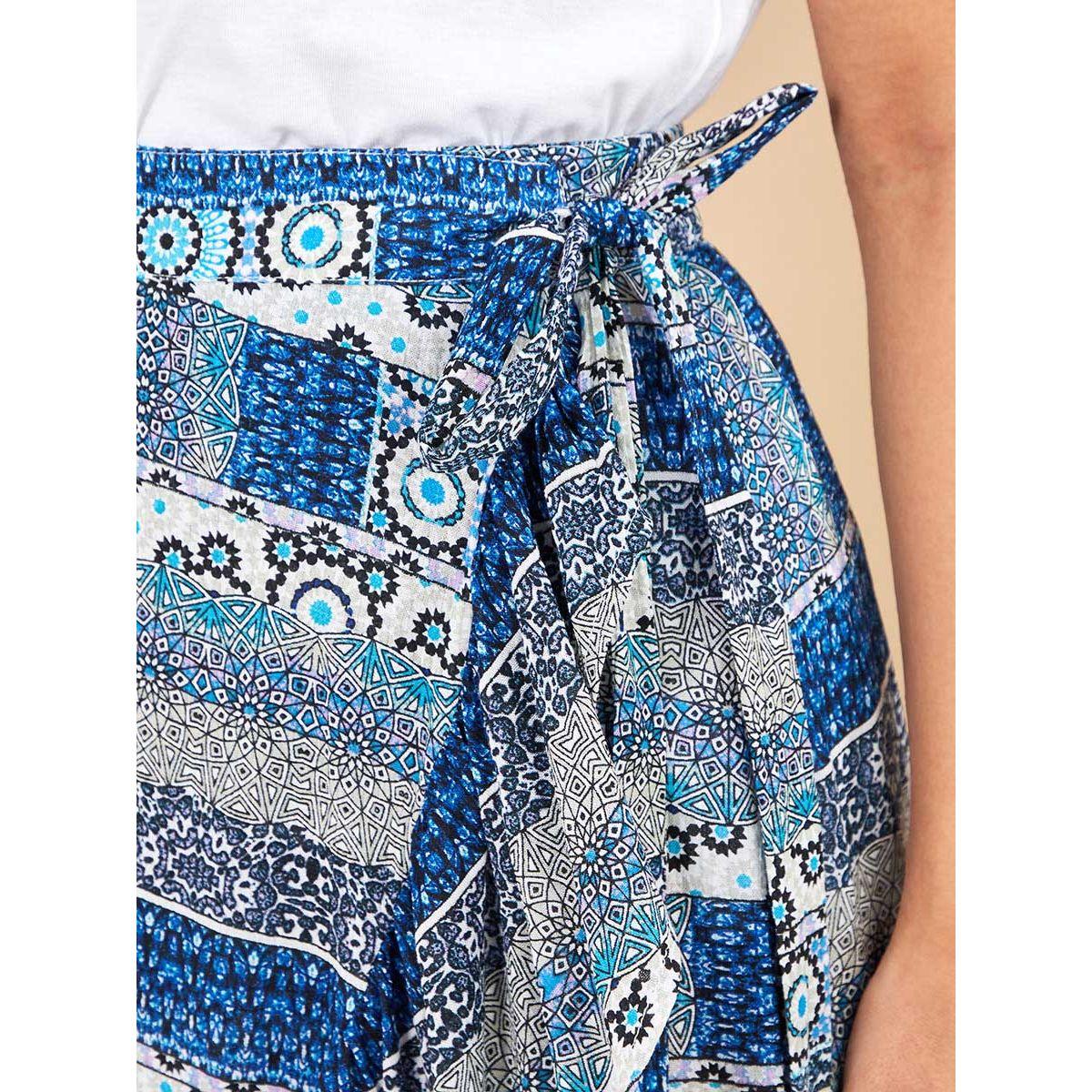 Styli Frill Hem Wrap Around A-Line Maxi Skirt-women-clothing-bottoms-skirts-image-3