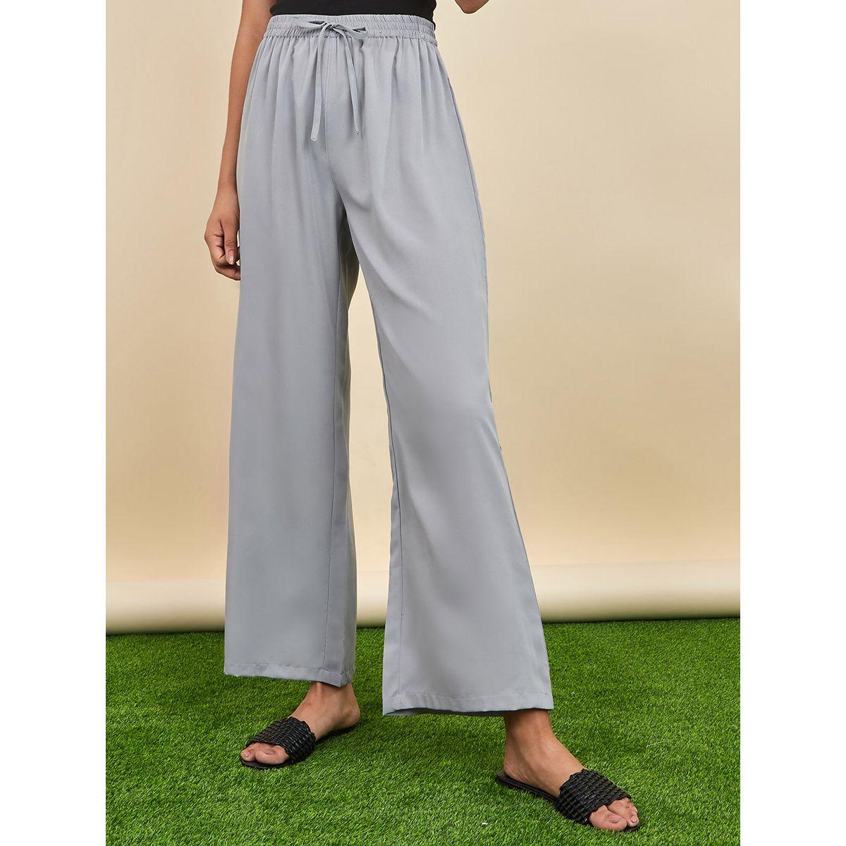 Styli Elasticated Waist Band Wide Leg Trouser-women-clothing-bottoms-trousers-image-1