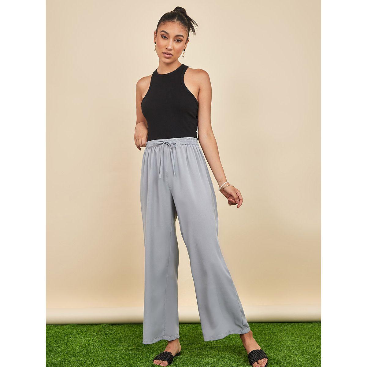 Styli Elasticated Waist Band Wide Leg Trouser-women-clothing-bottoms-trousers-image-2