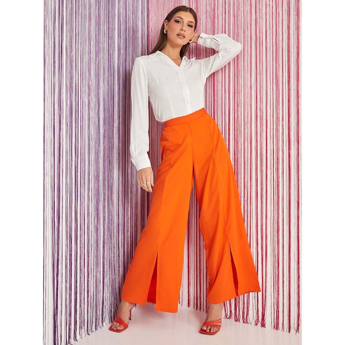 Styli High Waist Split Hem Trouser-women-clothing-bottoms-trousers-image-2