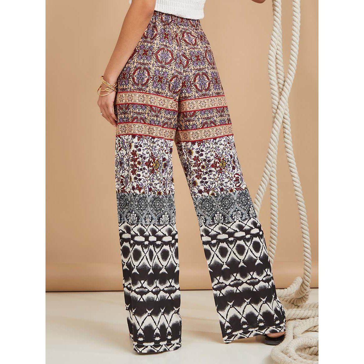 Styli Patchwork Print High Waist Wide Leg Trouser-women-clothing-bottoms-trousers-image-4